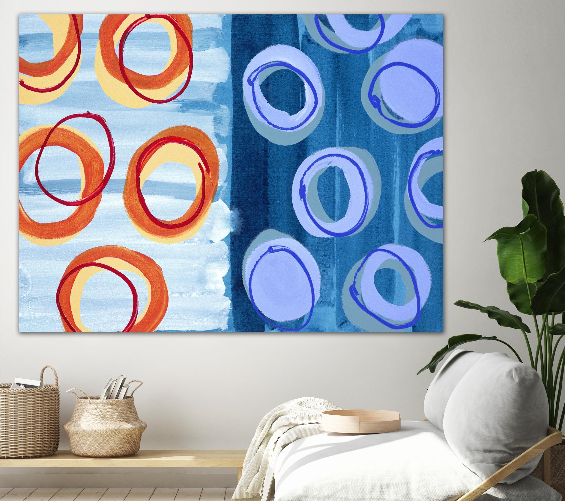 Pacific by Lee Crew on GIANT ART - orange abstract