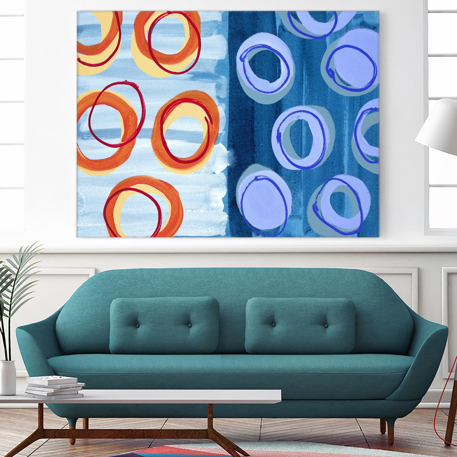 Pacific by Lee Crew on GIANT ART - orange abstract