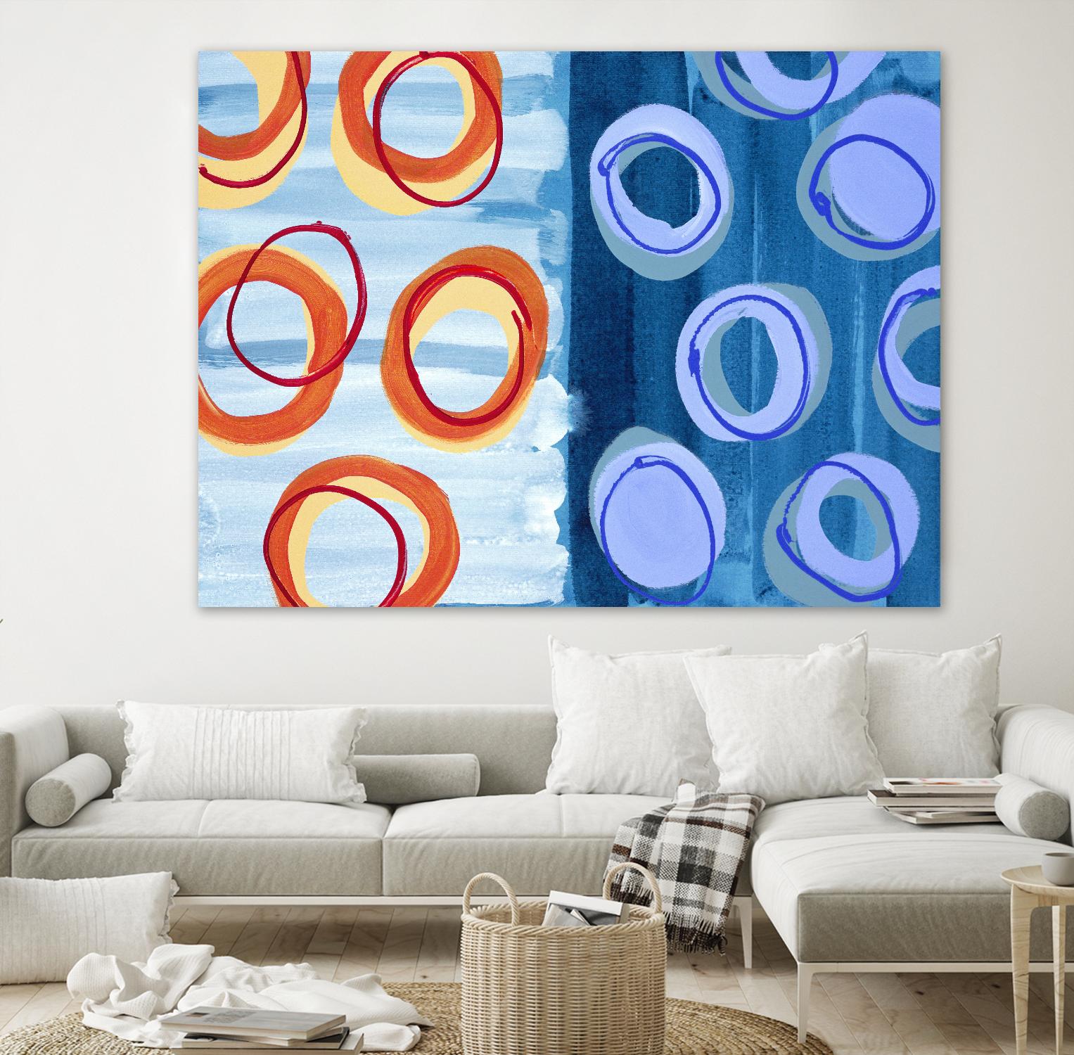 Pacific by Lee Crew on GIANT ART - orange abstract