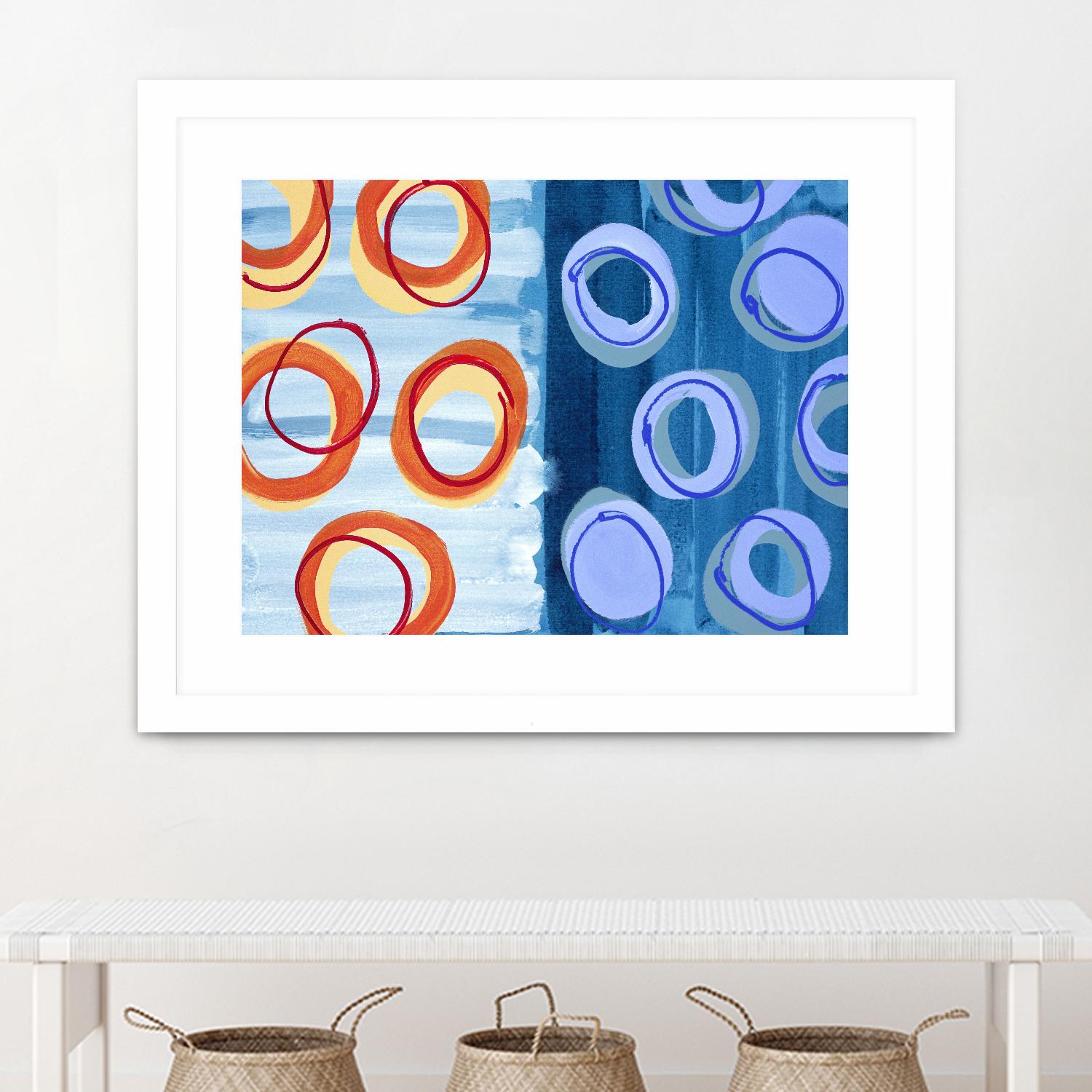 Pacific by Lee Crew on GIANT ART - orange abstract