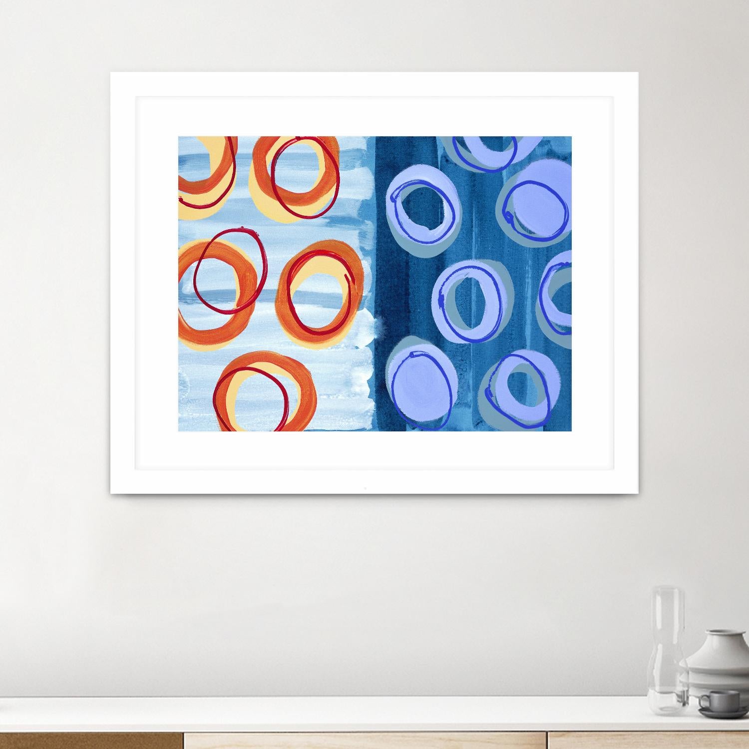 Pacific by Lee Crew on GIANT ART - orange abstract