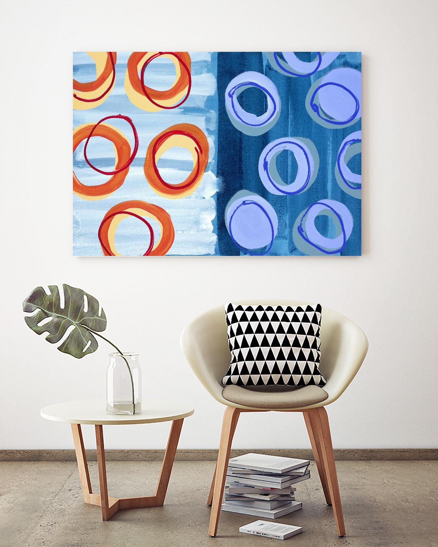Pacific by Lee Crew on GIANT ART - orange abstract