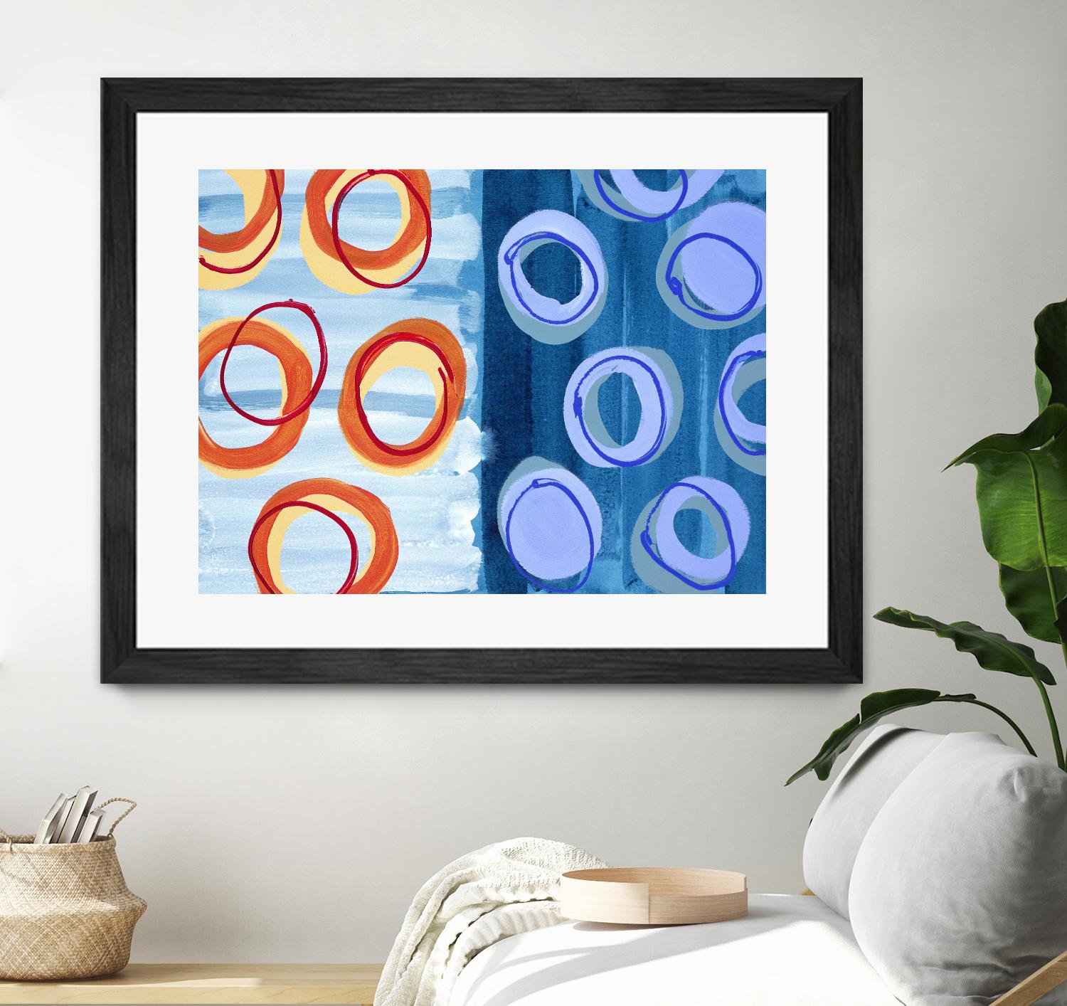 Pacific by Lee Crew on GIANT ART - orange abstract