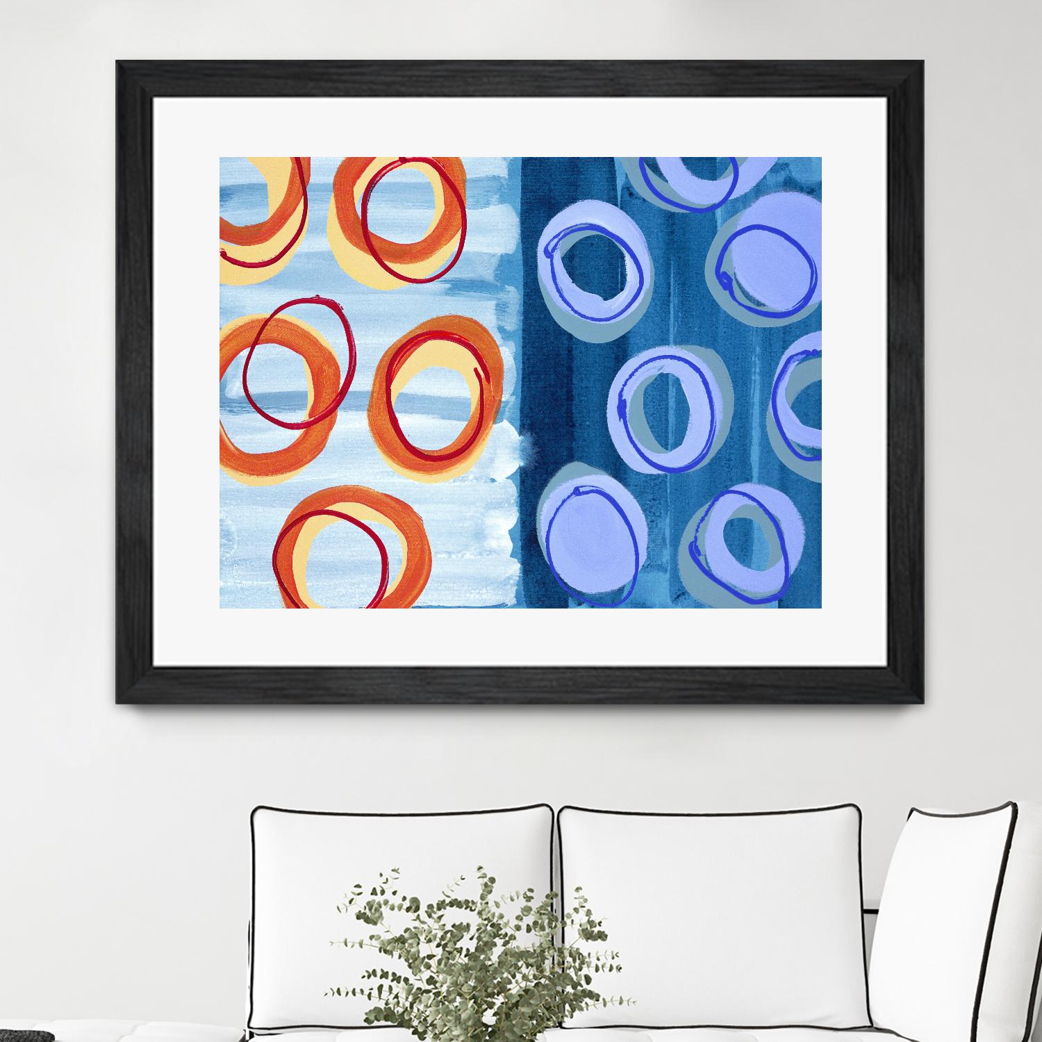 Pacific by Lee Crew on GIANT ART - orange abstract
