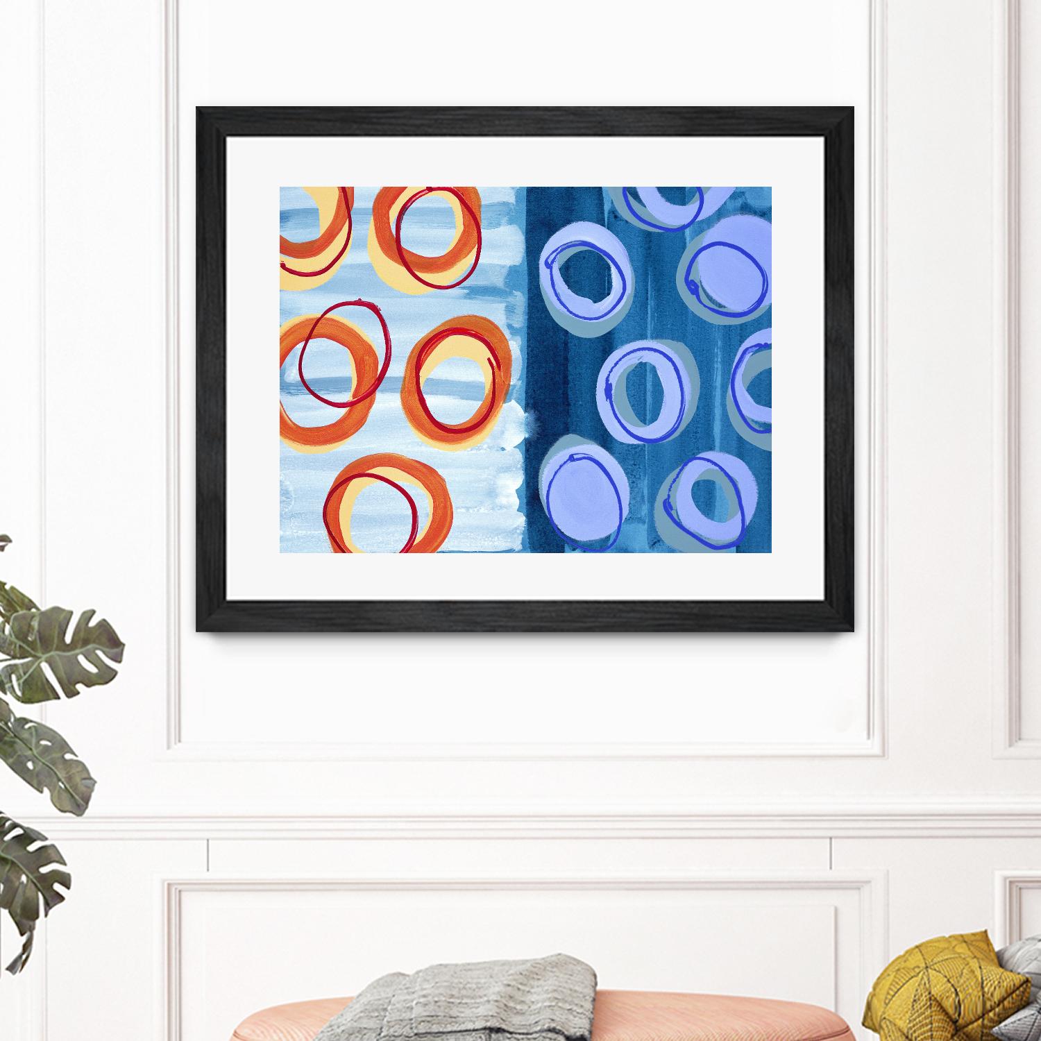 Pacific by Lee Crew on GIANT ART - orange abstract