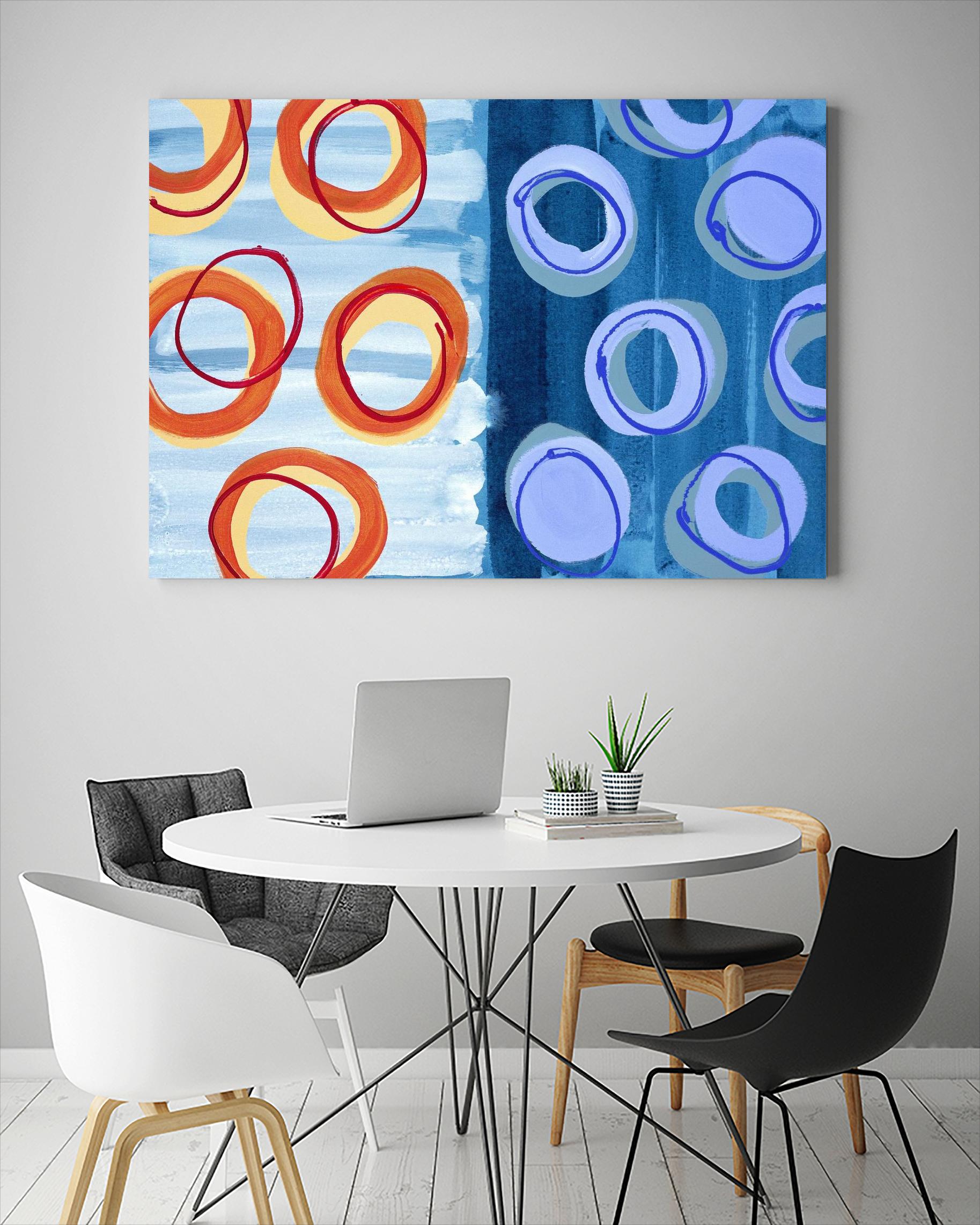 Pacific by Lee Crew on GIANT ART - orange abstract