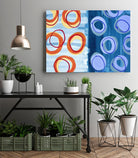 Pacific by Lee Crew on GIANT ART - orange abstract