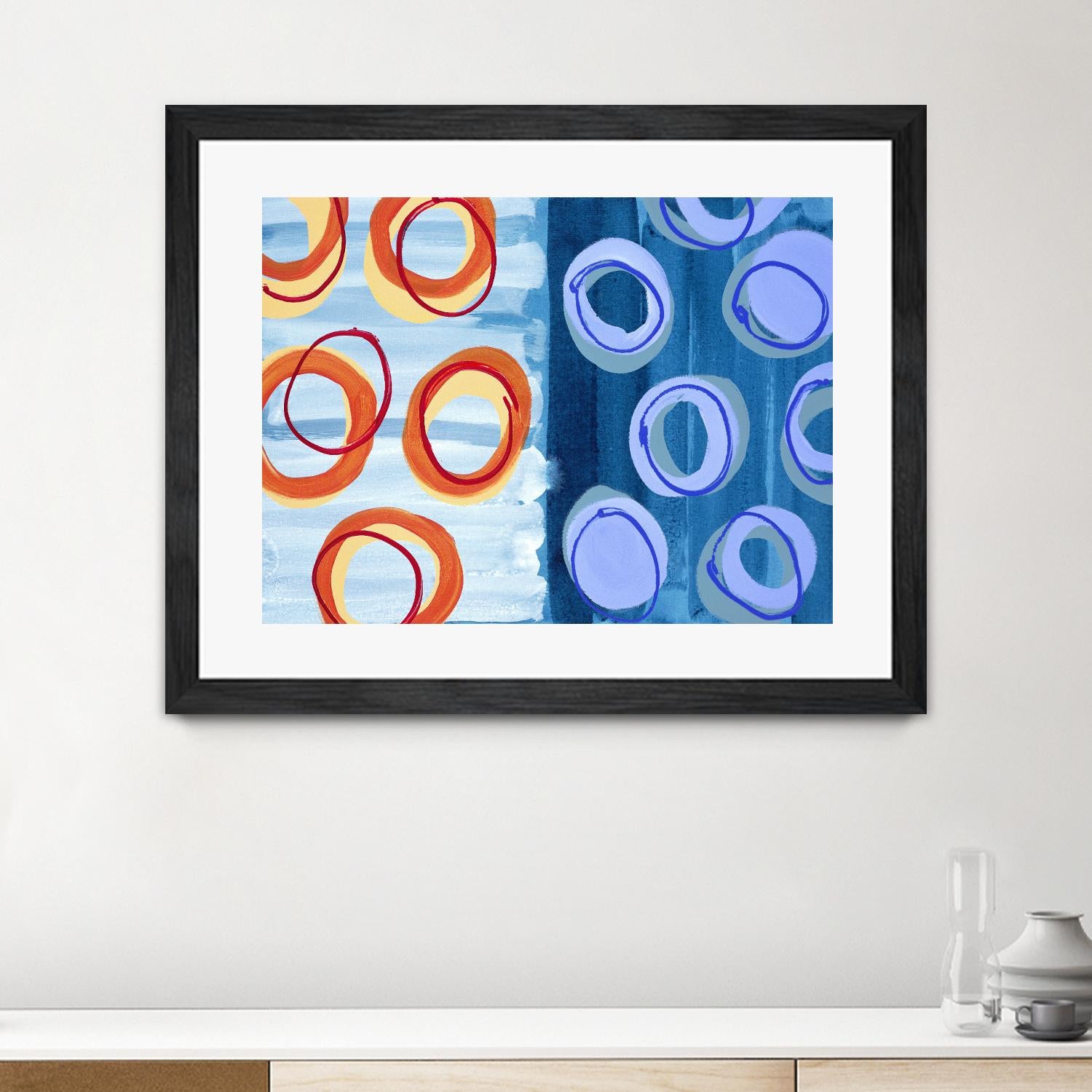 Pacific by Lee Crew on GIANT ART - orange abstract