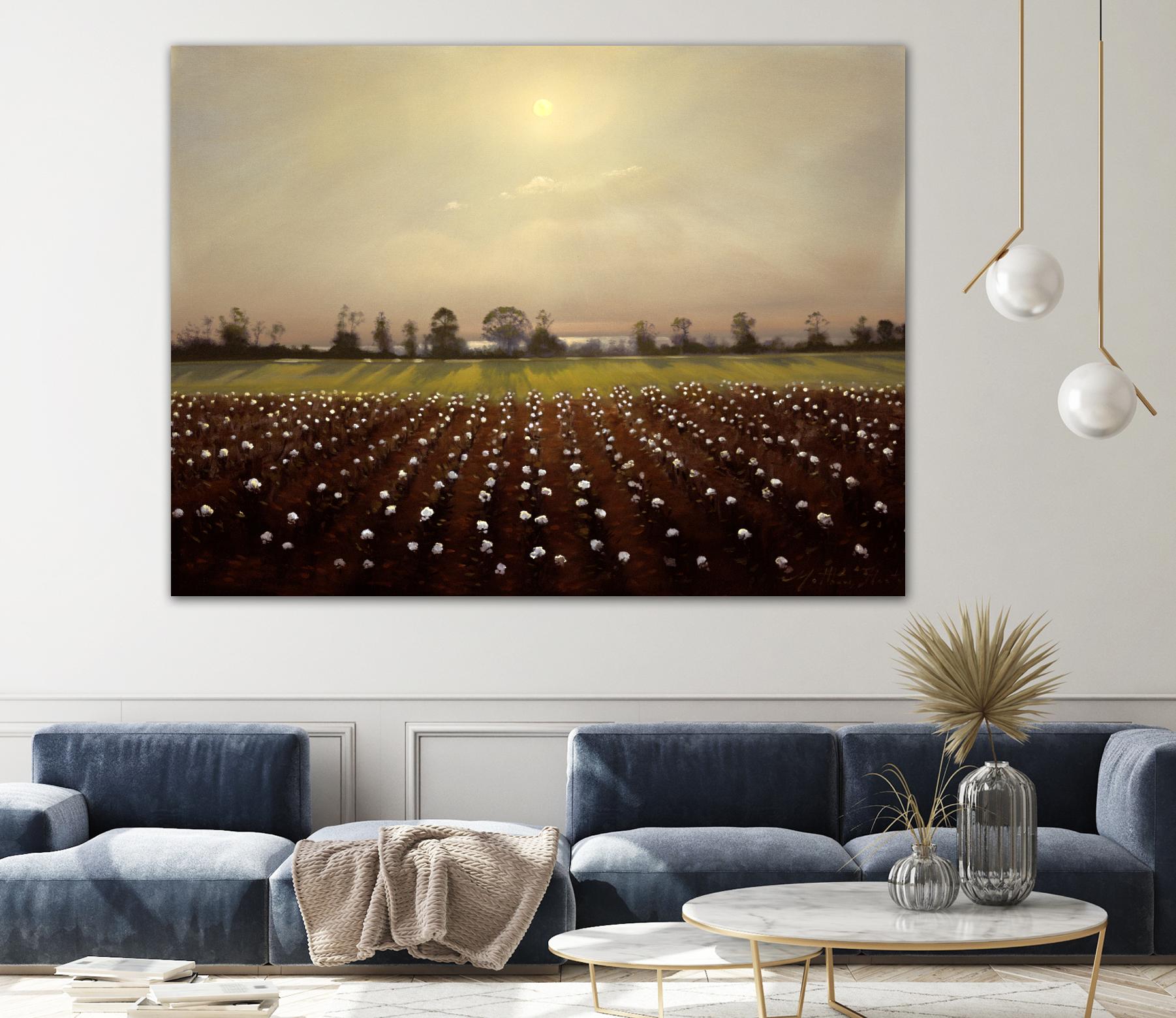 Parhelia: Cotton Field by Matthew Hasty on GIANT ART - green landscape