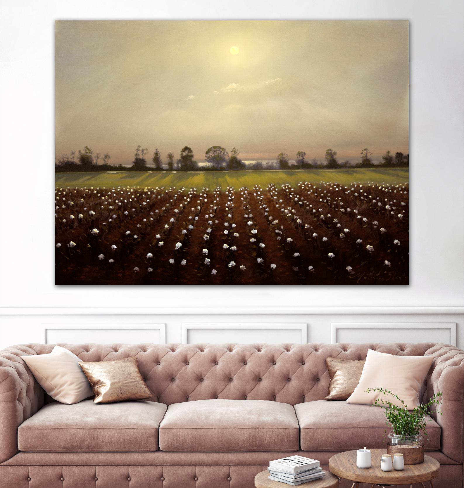 Parhelia: Cotton Field by Matthew Hasty on GIANT ART - green landscape