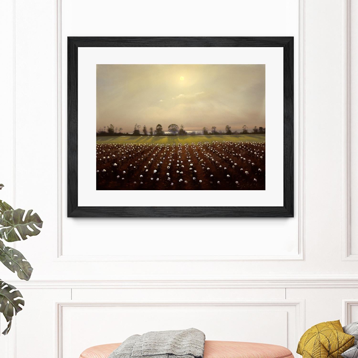 Parhelia: Cotton Field by Matthew Hasty on GIANT ART - green landscape