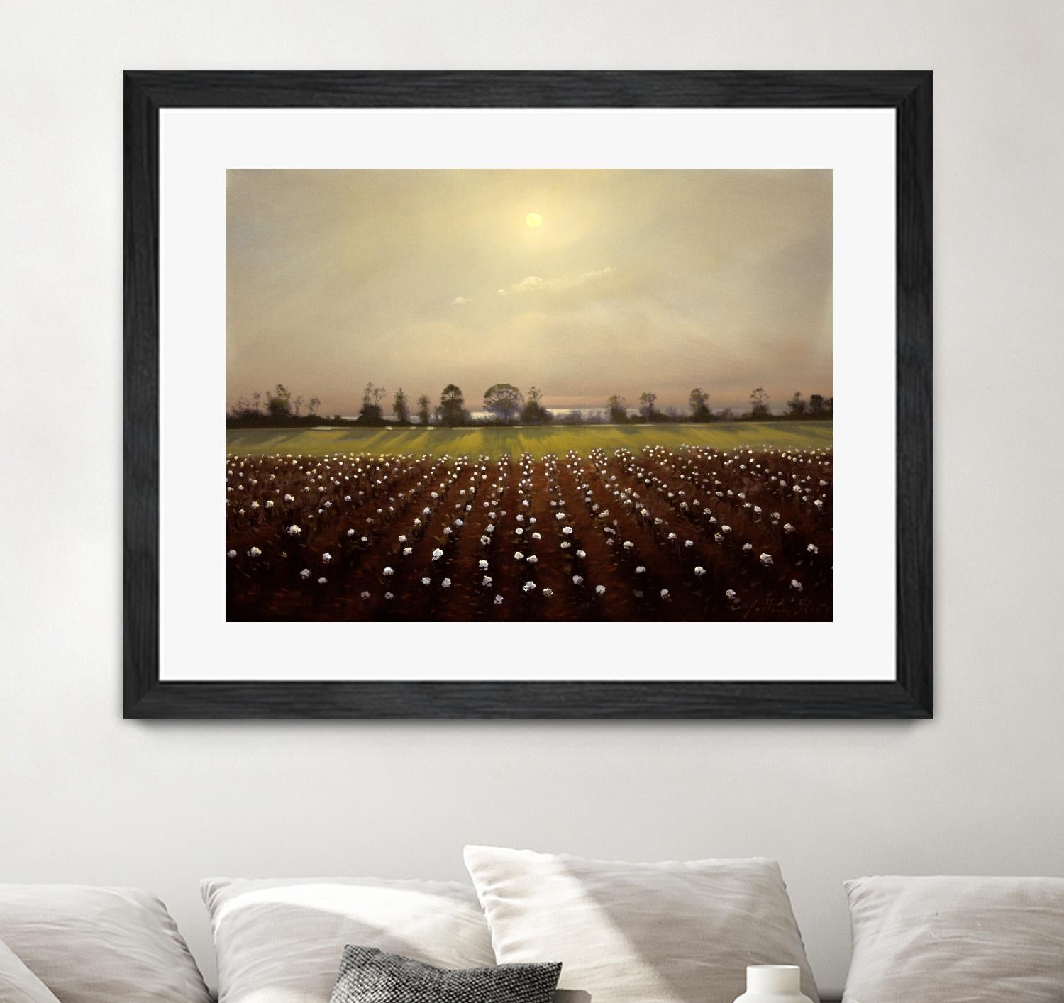 Parhelia: Cotton Field by Matthew Hasty on GIANT ART - green landscape