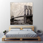 Bridges of Old by John Douglas on GIANT ART - beige city scene