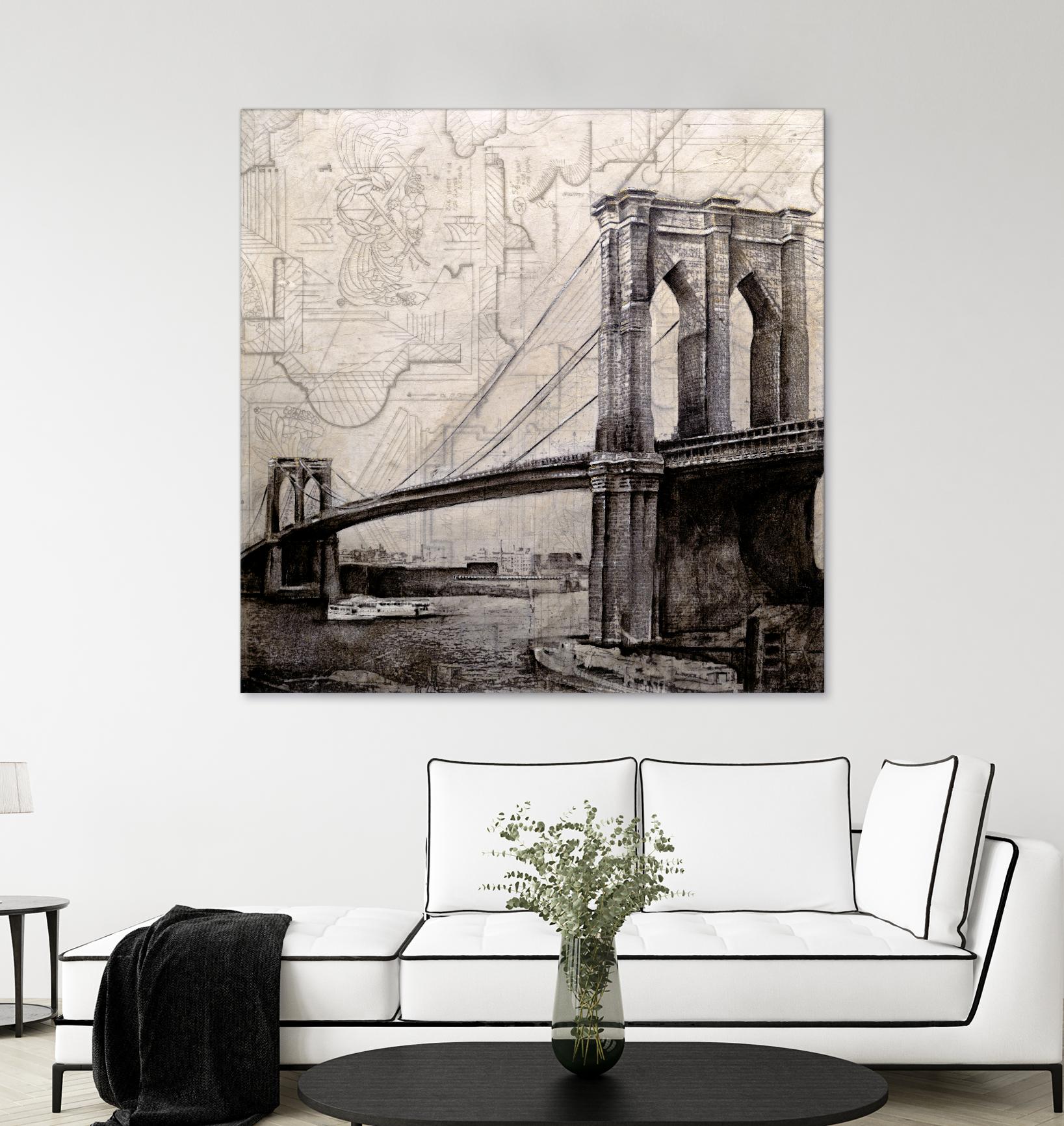 Bridges of Old by John Douglas on GIANT ART - beige city scene