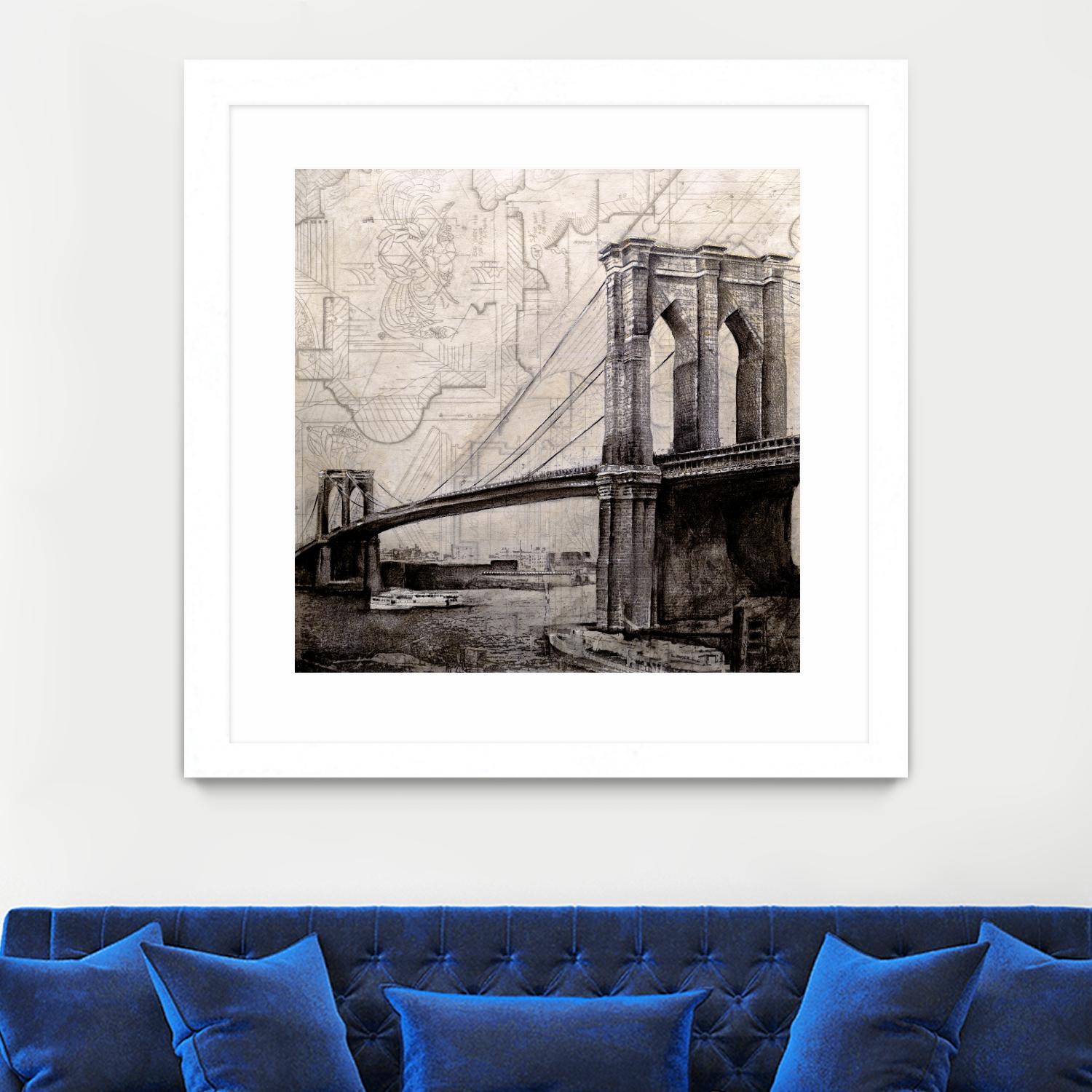 Bridges of Old by John Douglas on GIANT ART - beige city scene