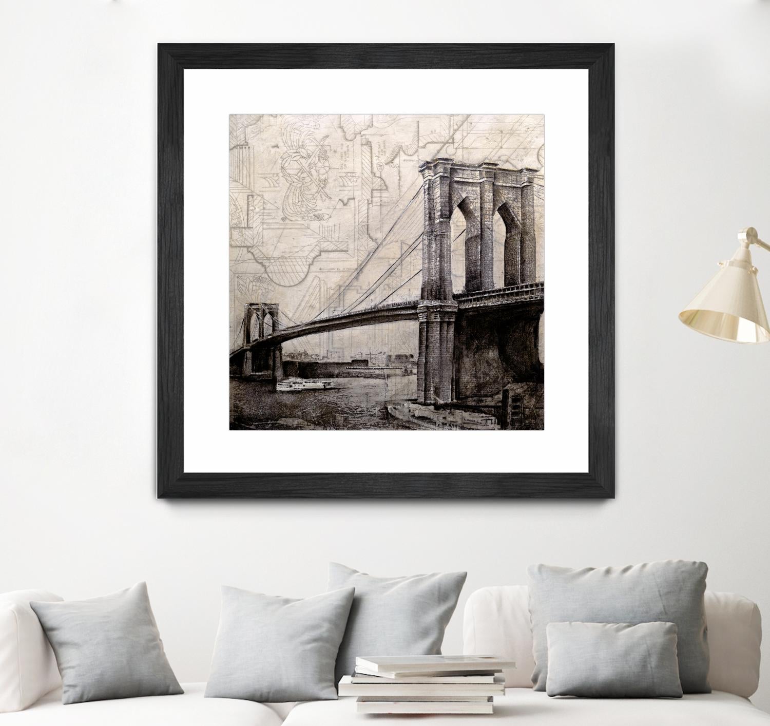 Bridges of Old by John Douglas on GIANT ART - beige city scene