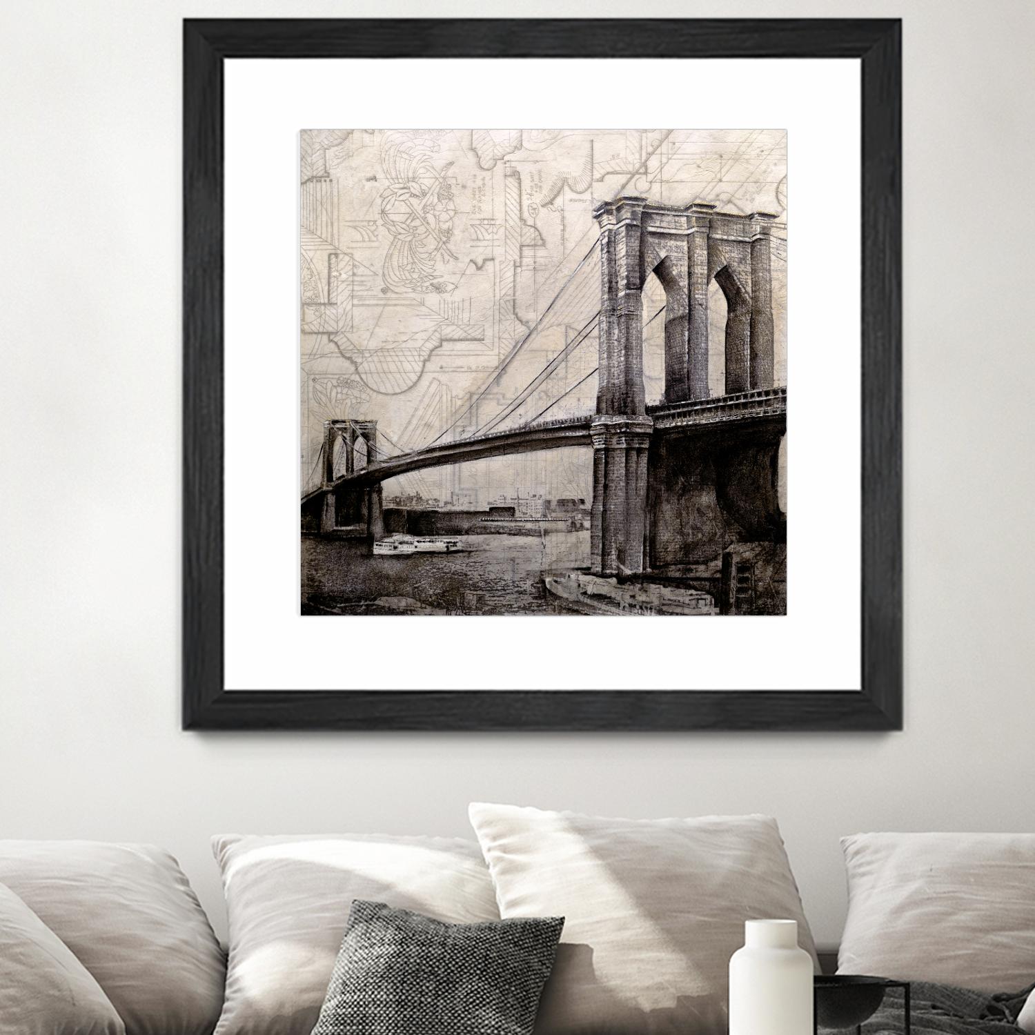 Bridges of Old by John Douglas on GIANT ART - beige city scene
