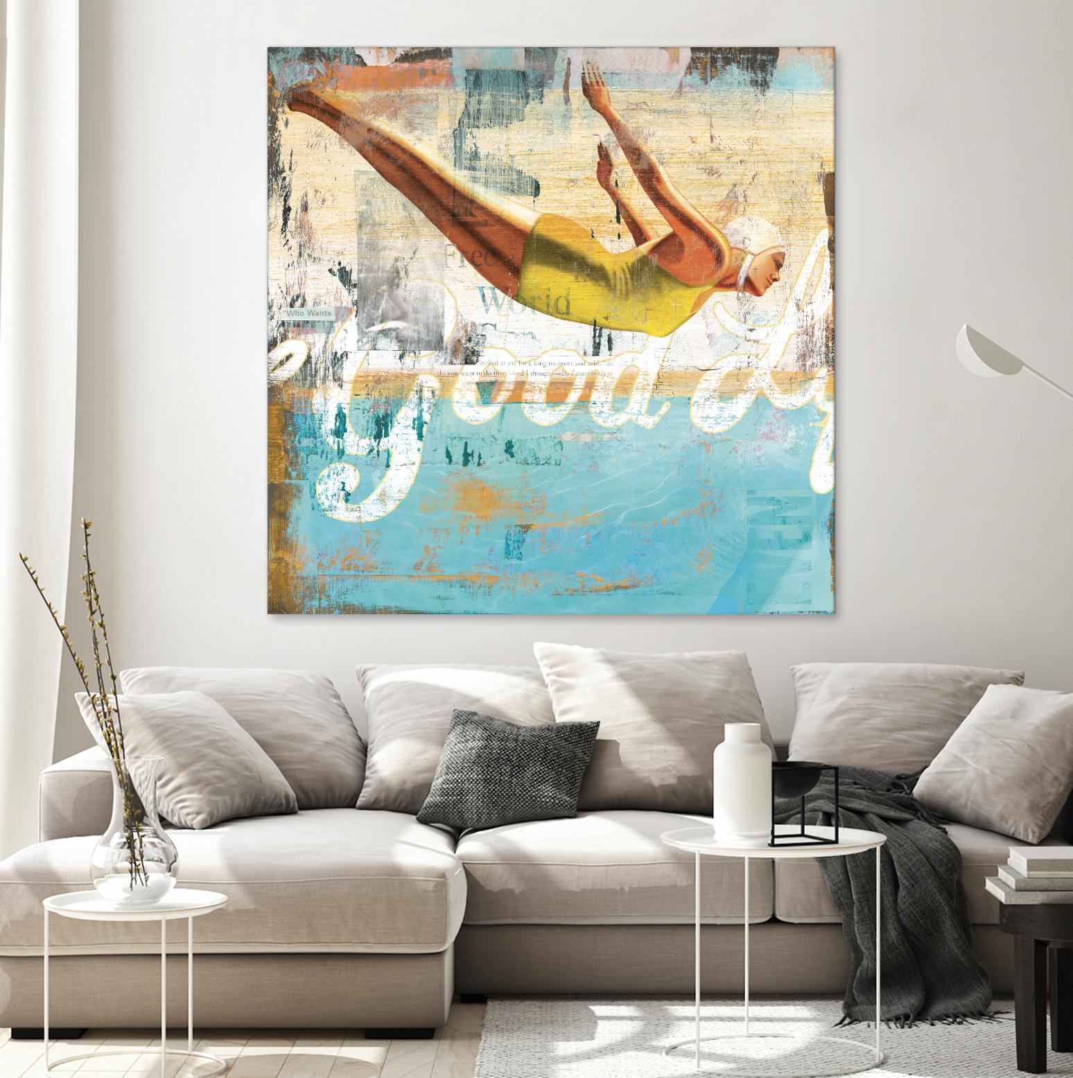 The Good Life by Cory Steffen on GIANT ART - yellow vintage
