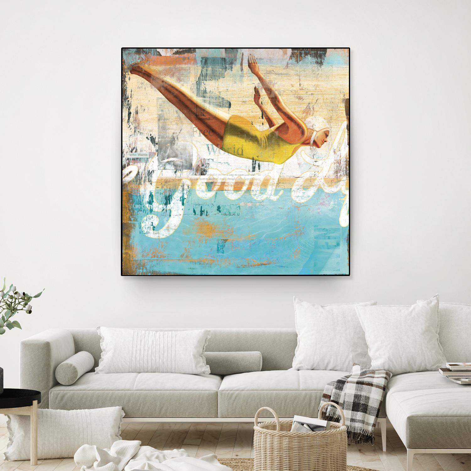 The Good Life by Cory Steffen on GIANT ART - yellow vintage