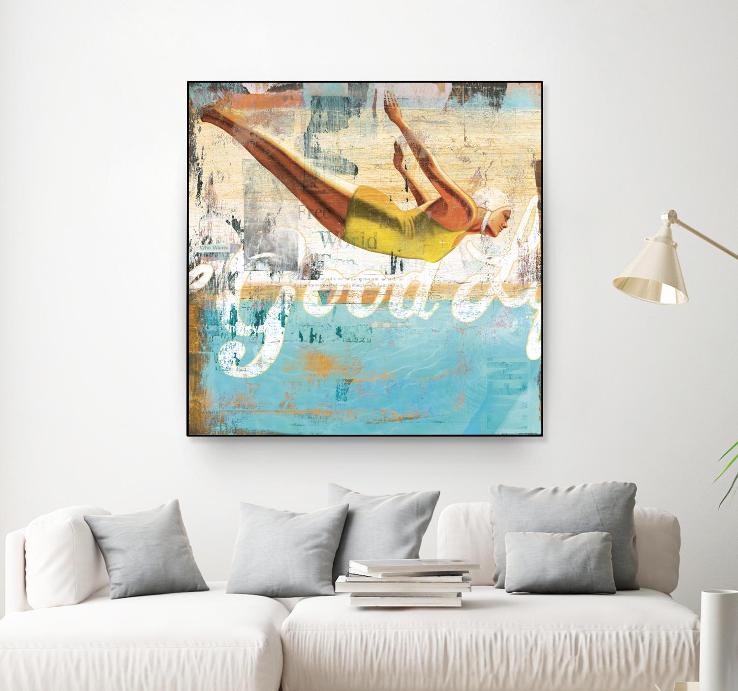 The Good Life by Cory Steffen on GIANT ART - yellow vintage