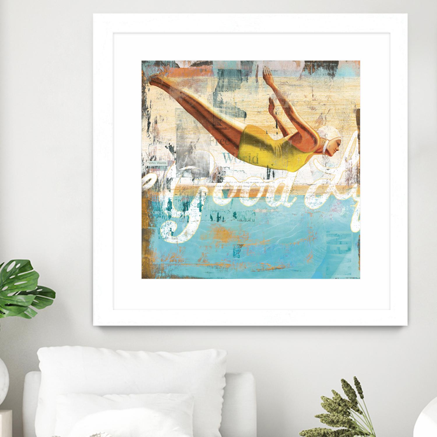 The Good Life by Cory Steffen on GIANT ART - yellow vintage