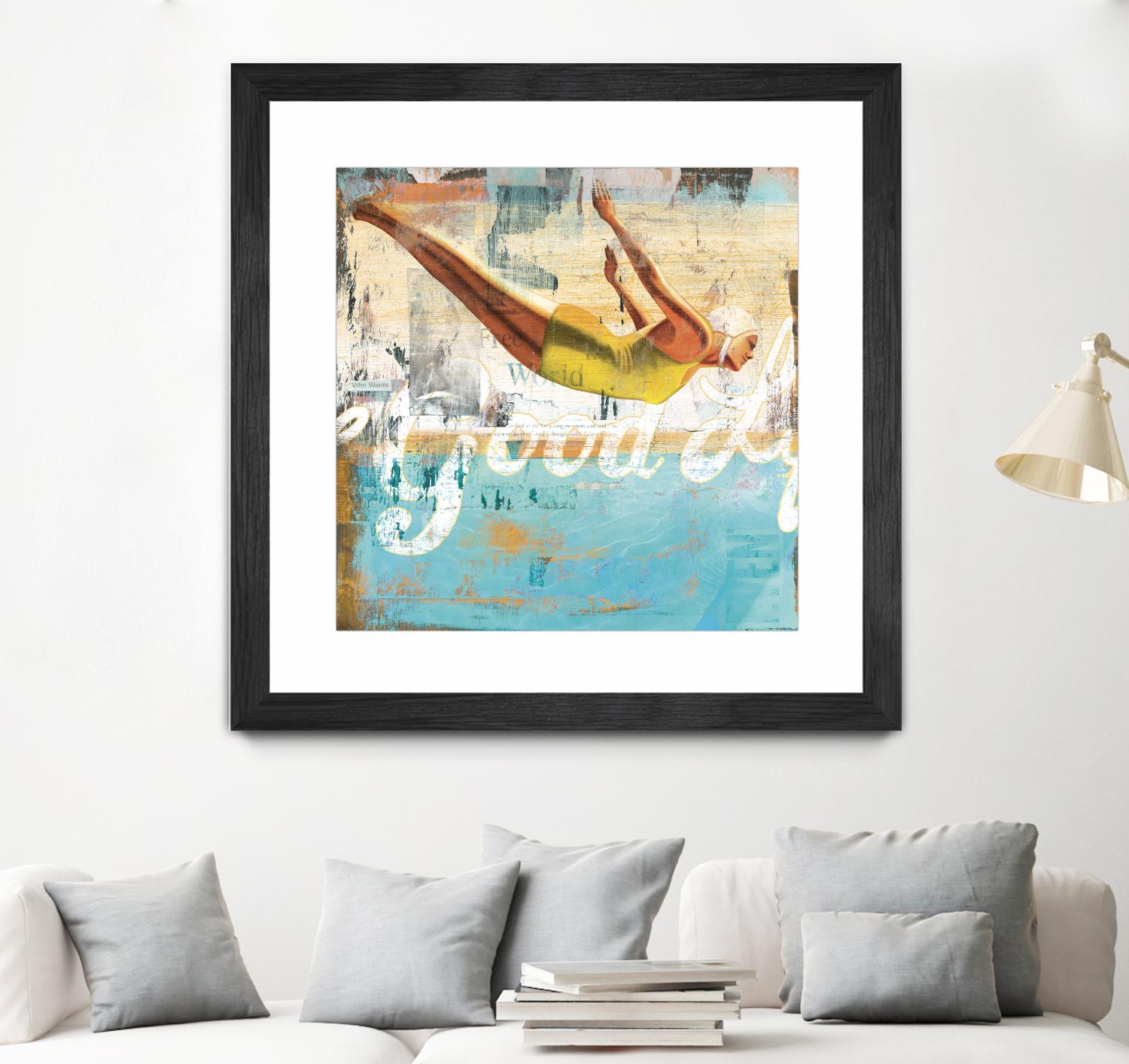 The Good Life by Cory Steffen on GIANT ART - yellow vintage
