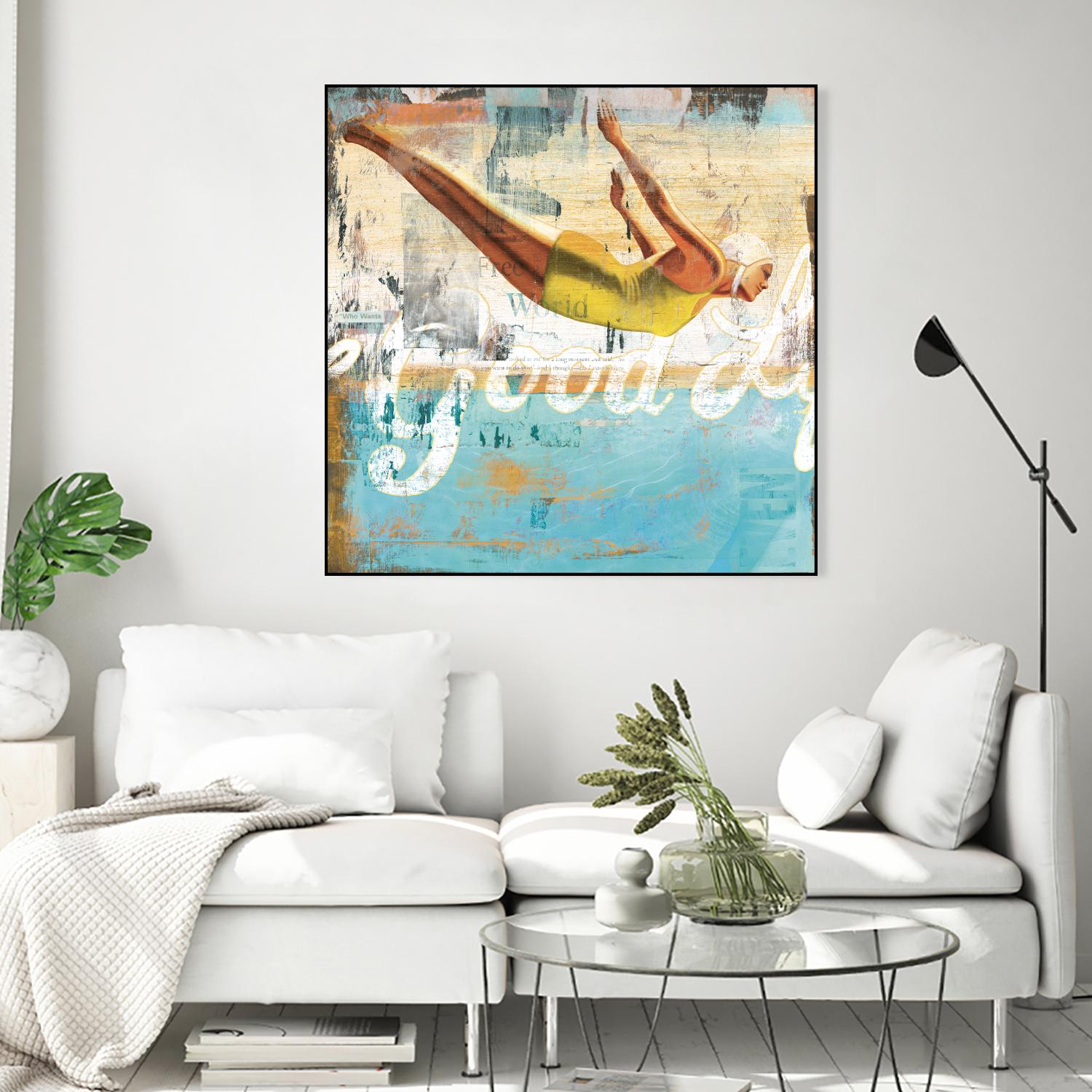 The Good Life by Cory Steffen on GIANT ART - yellow vintage