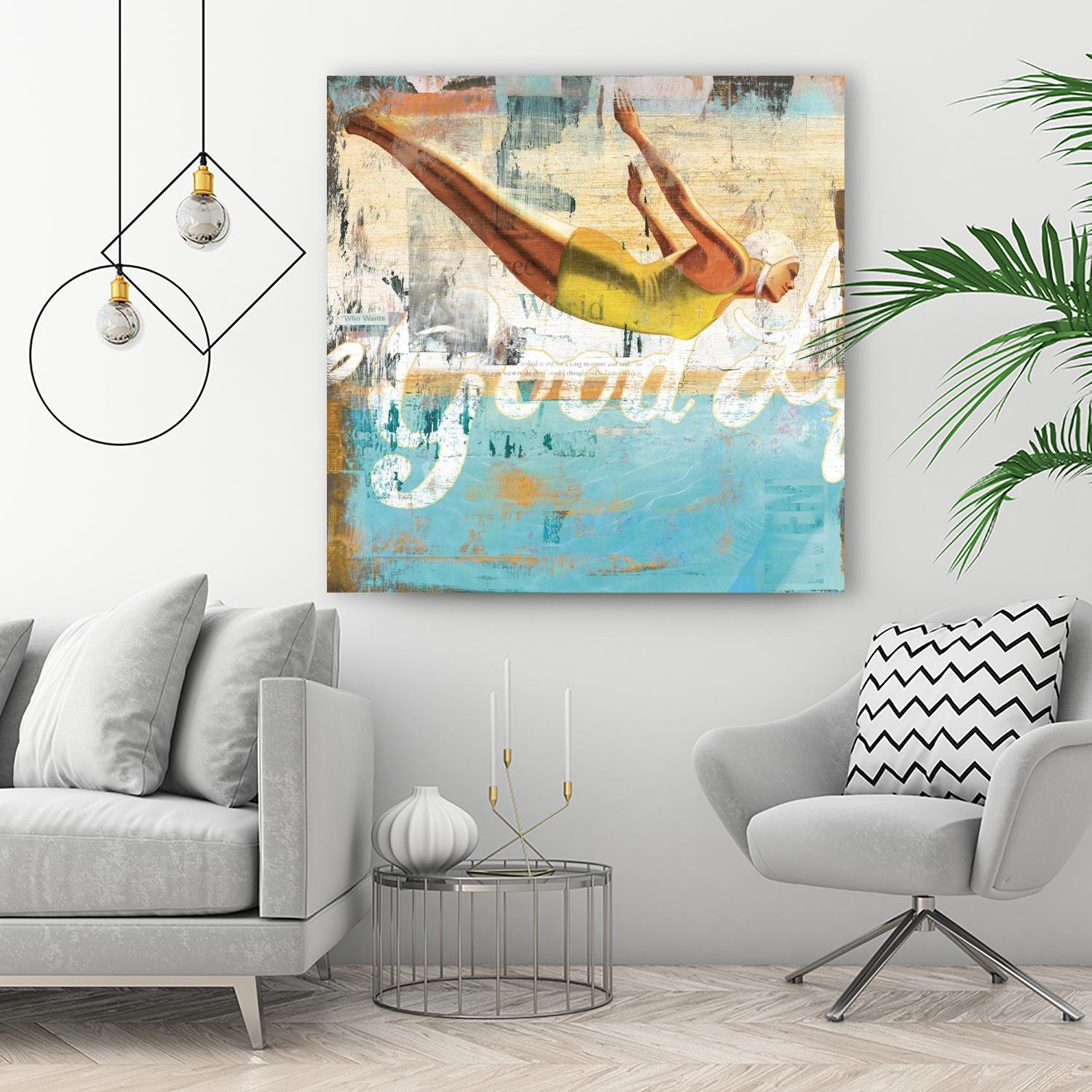 The Good Life by Cory Steffen on GIANT ART - yellow vintage