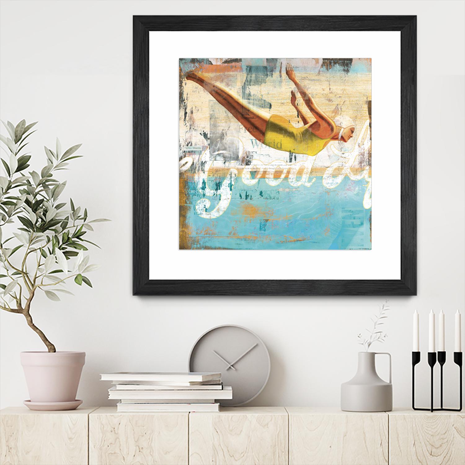 The Good Life by Cory Steffen on GIANT ART - yellow vintage