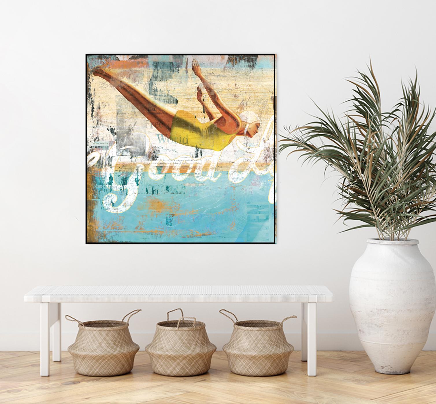 The Good Life by Cory Steffen on GIANT ART - yellow vintage