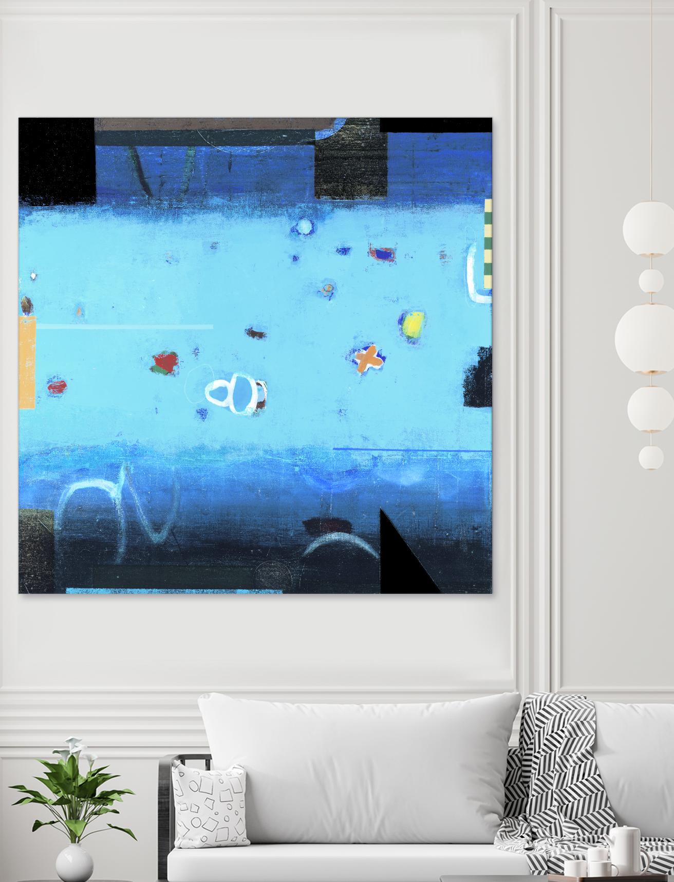 Reflector 1 by David Dauncey on GIANT ART - black abstract