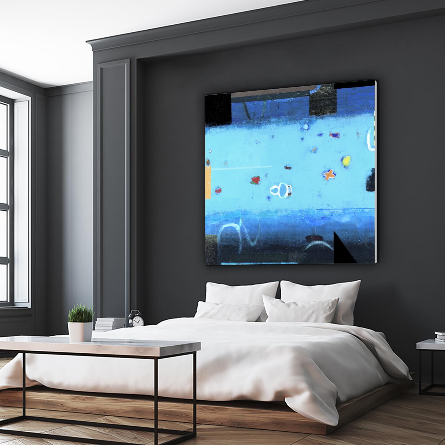 Reflector 1 by David Dauncey on GIANT ART - black abstract