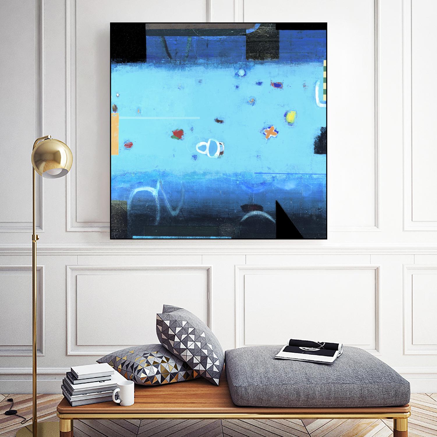 Reflector 1 by David Dauncey on GIANT ART - black abstract