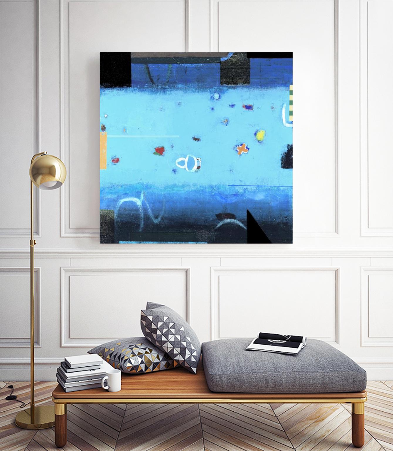 Reflector 1 by David Dauncey on GIANT ART - black abstract