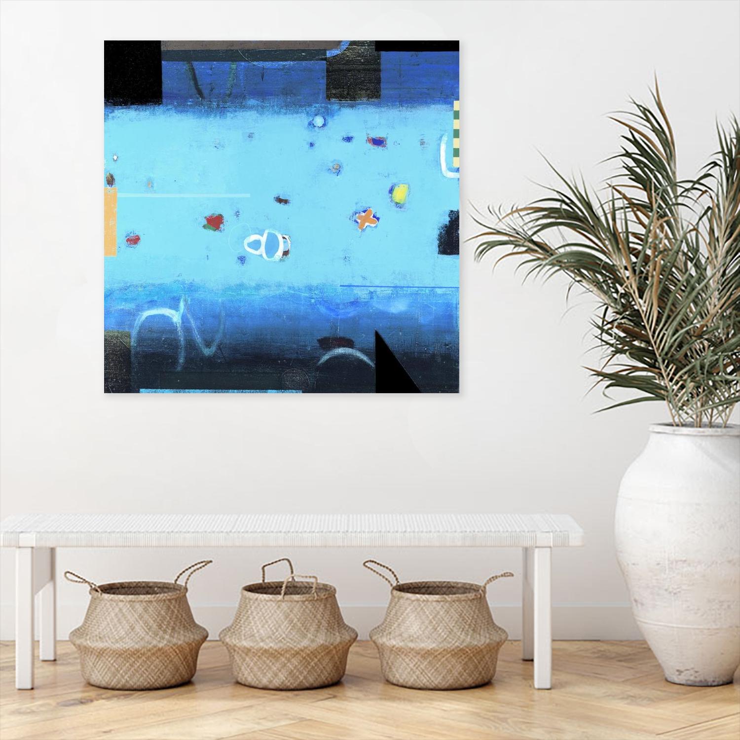 Reflector 1 by David Dauncey on GIANT ART - black abstract