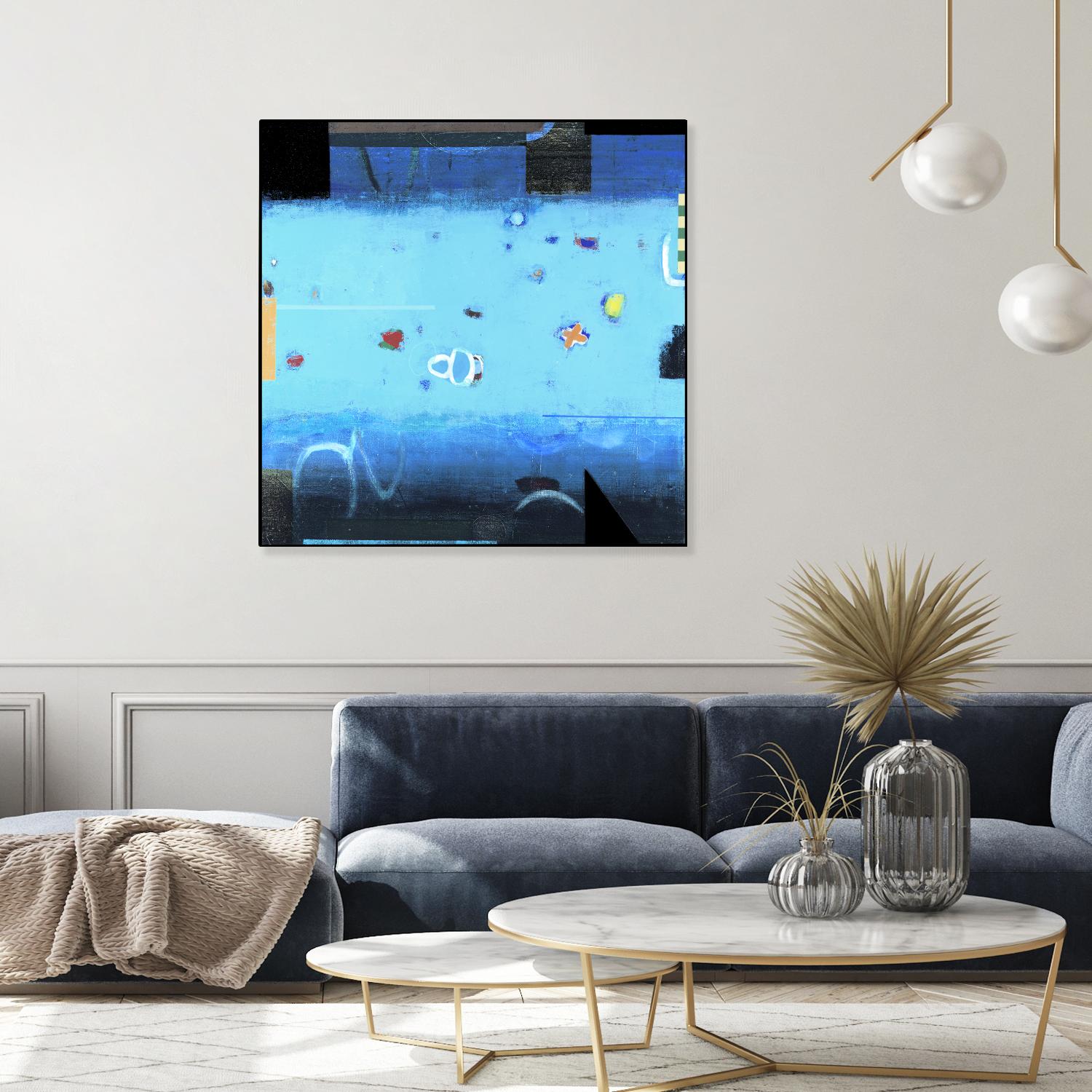 Reflector 1 by David Dauncey on GIANT ART - black abstract