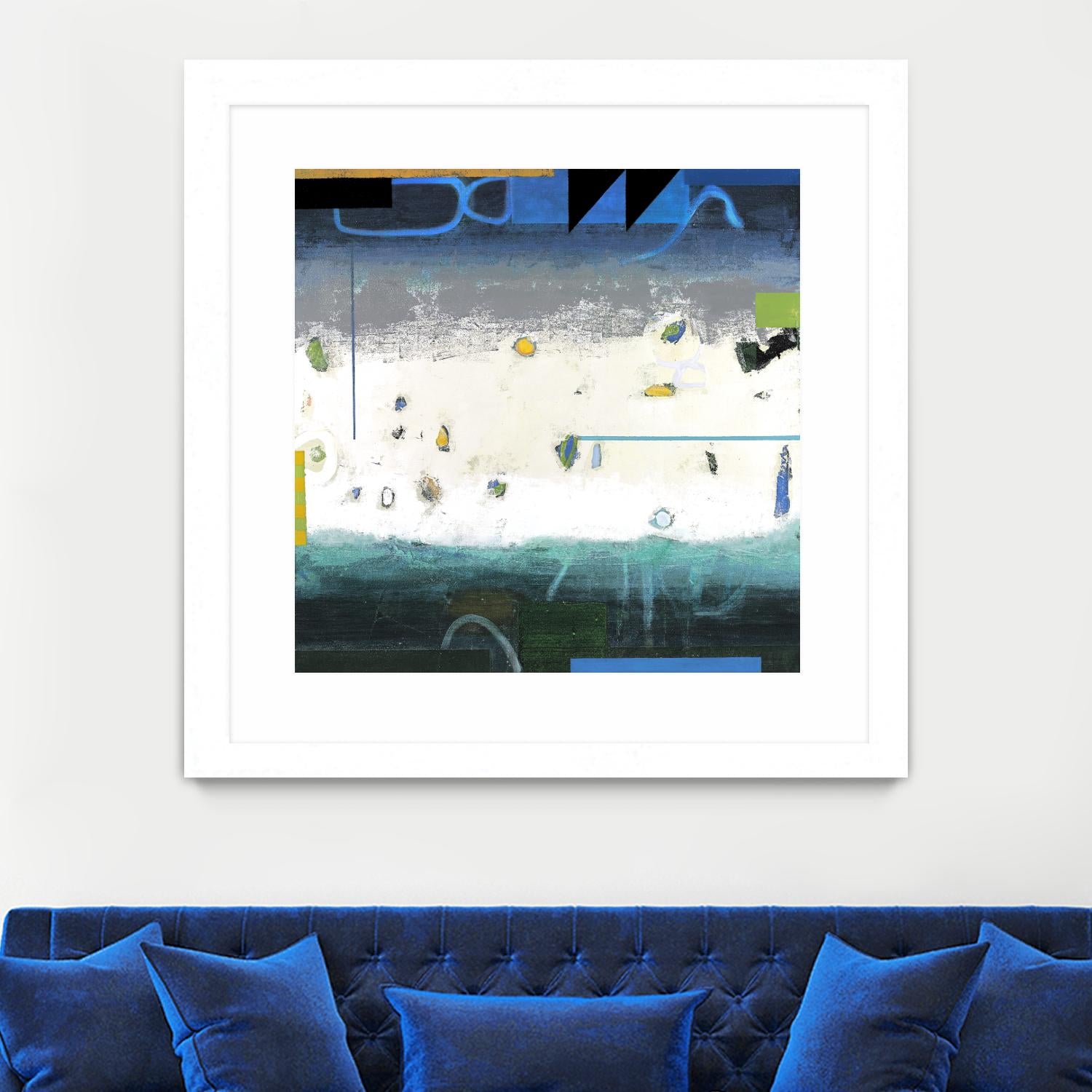 Balm 1 by David Dauncey on GIANT ART - blue abstract