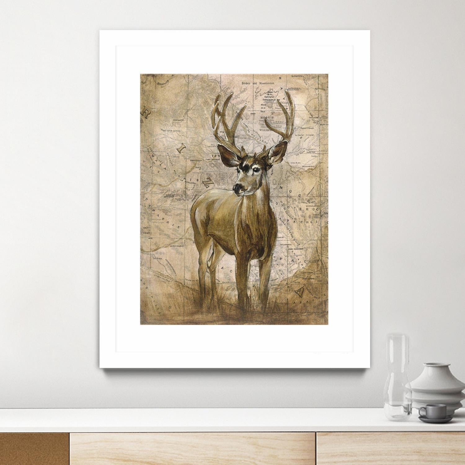 Native Spirit 1 by Elizabeth Hope on GIANT ART - beige animals