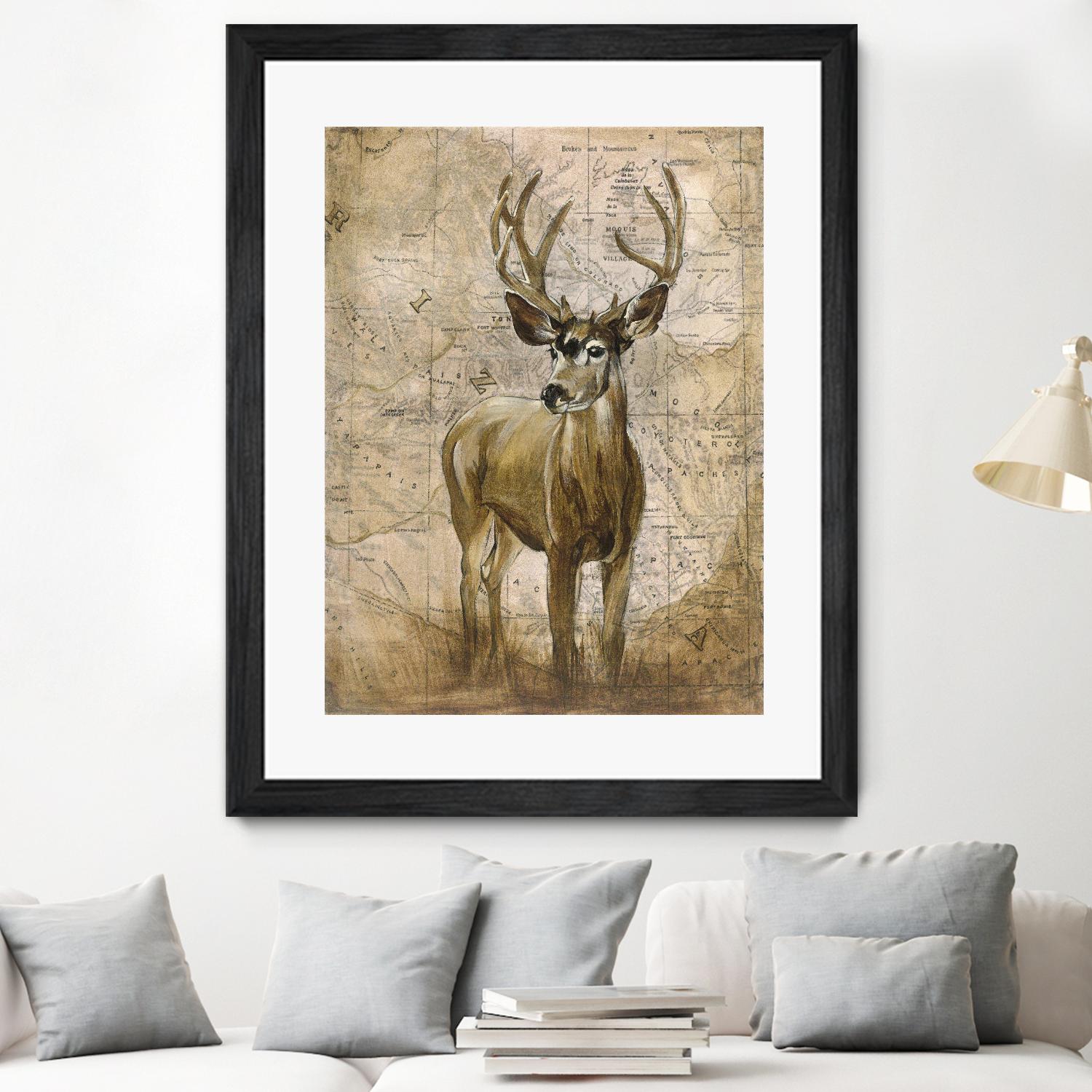 Native Spirit 1 by Elizabeth Hope on GIANT ART - beige animals