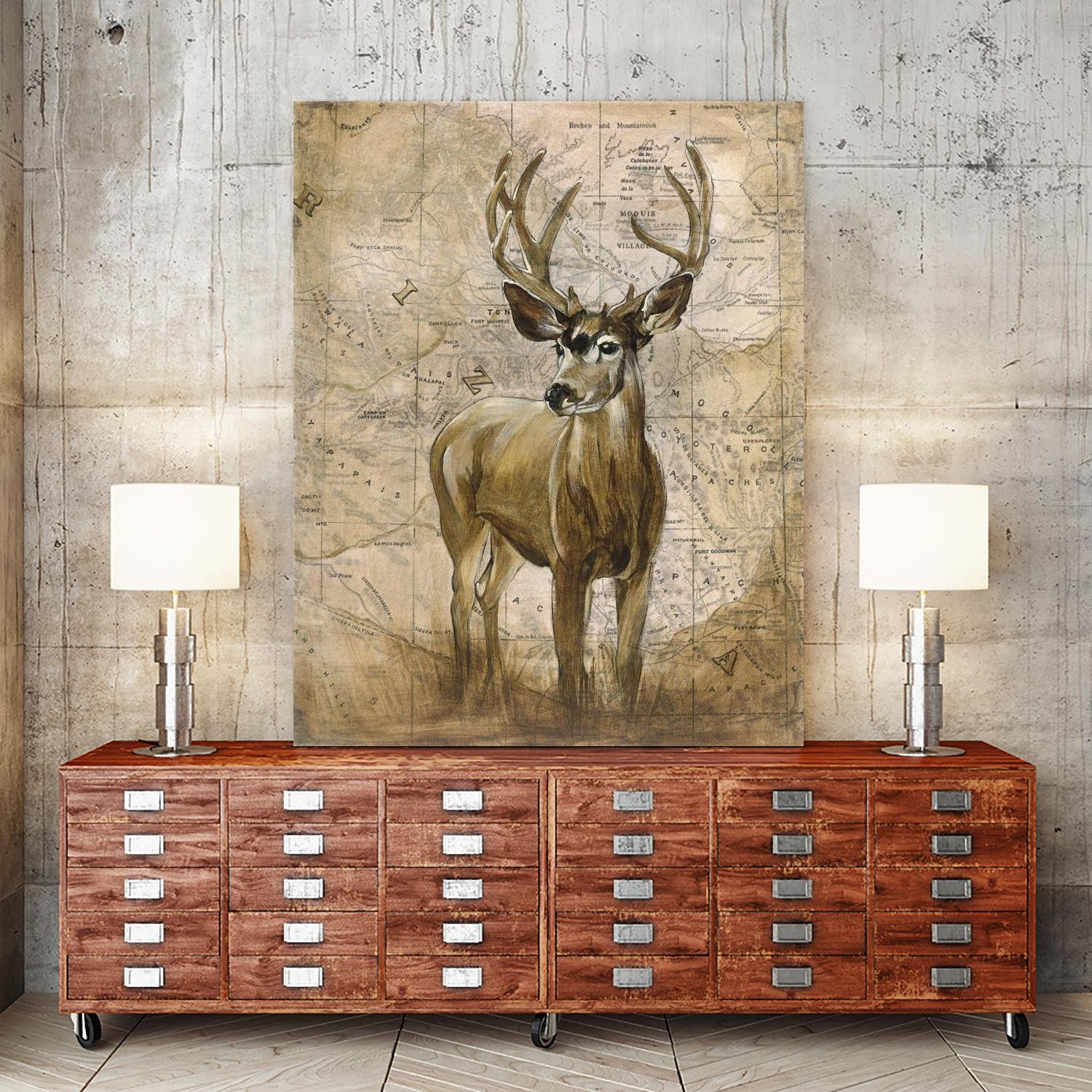 Native Spirit 1 by Elizabeth Hope on GIANT ART - beige animals