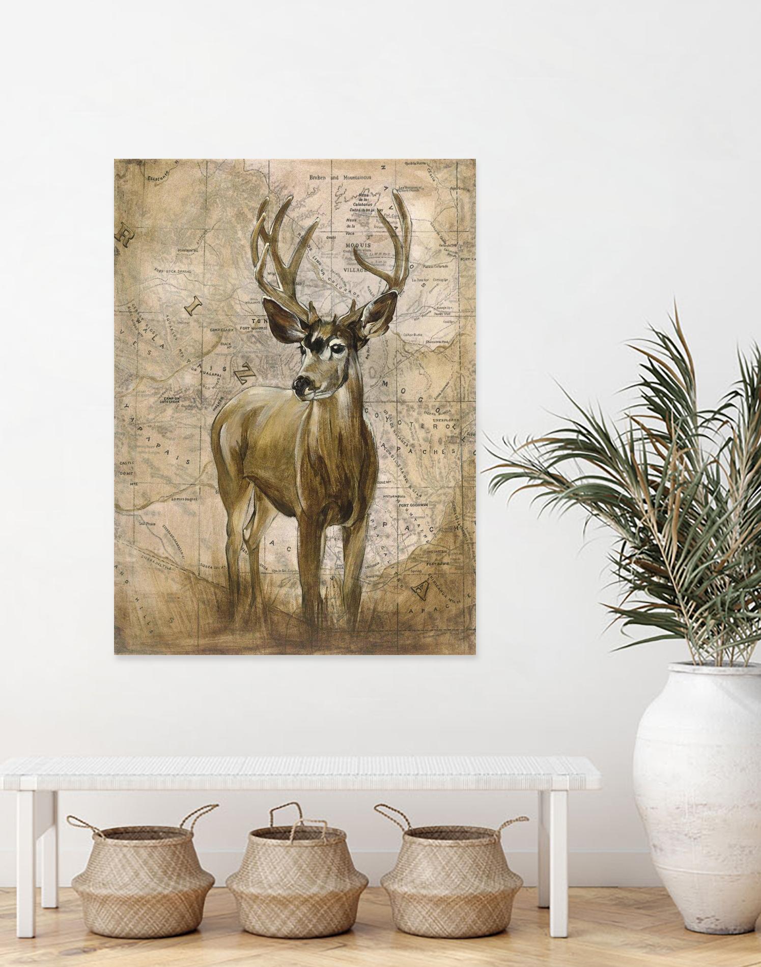 Native Spirit 1 by Elizabeth Hope on GIANT ART - beige animals