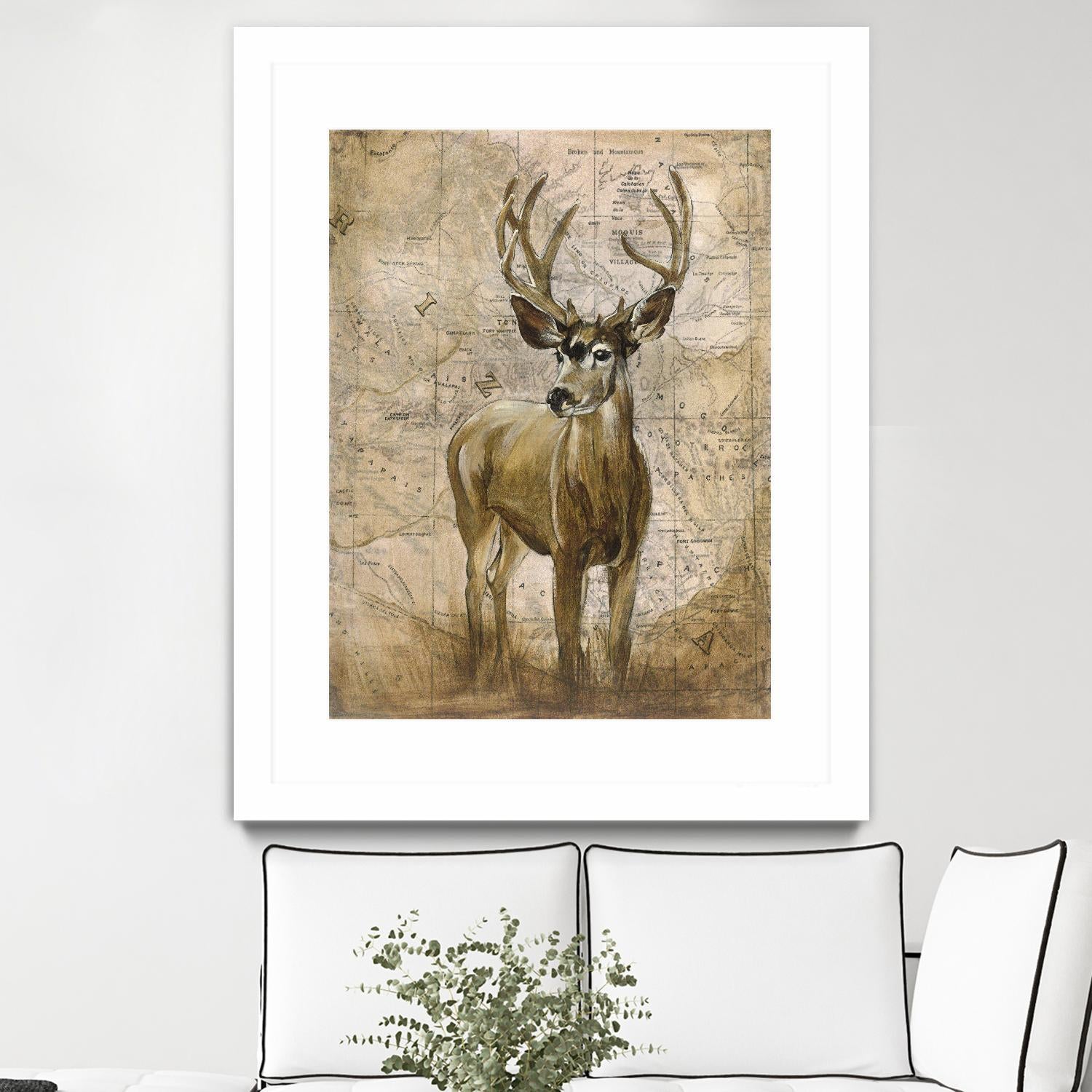 Native Spirit 1 by Elizabeth Hope on GIANT ART - beige animals