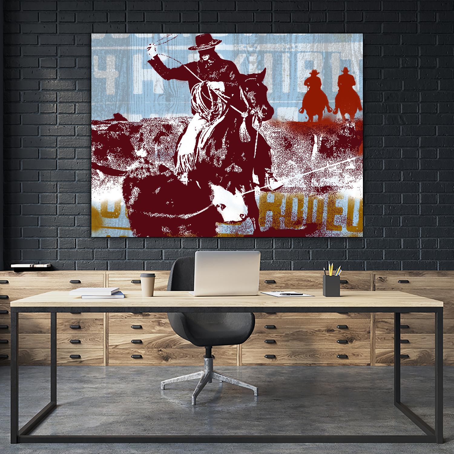 Americana 2 by JB Hall on GIANT ART - blue country look