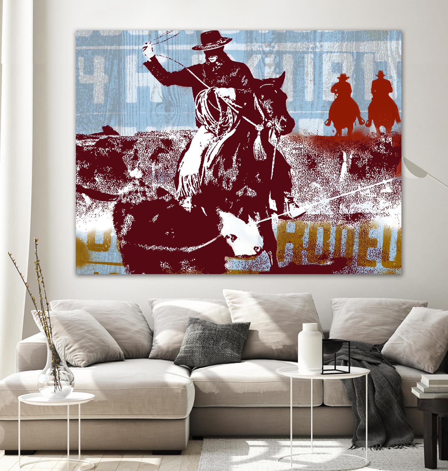 Americana 2 by JB Hall on GIANT ART - blue country look
