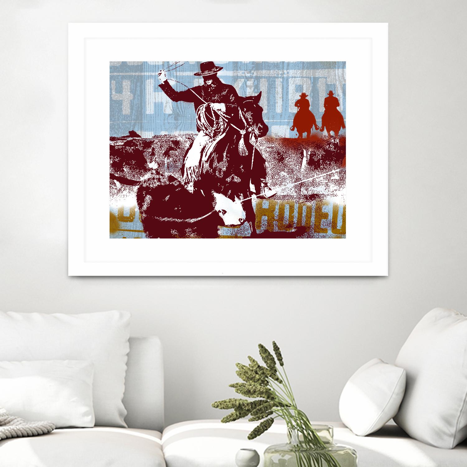 Americana 2 by JB Hall on GIANT ART - blue country look