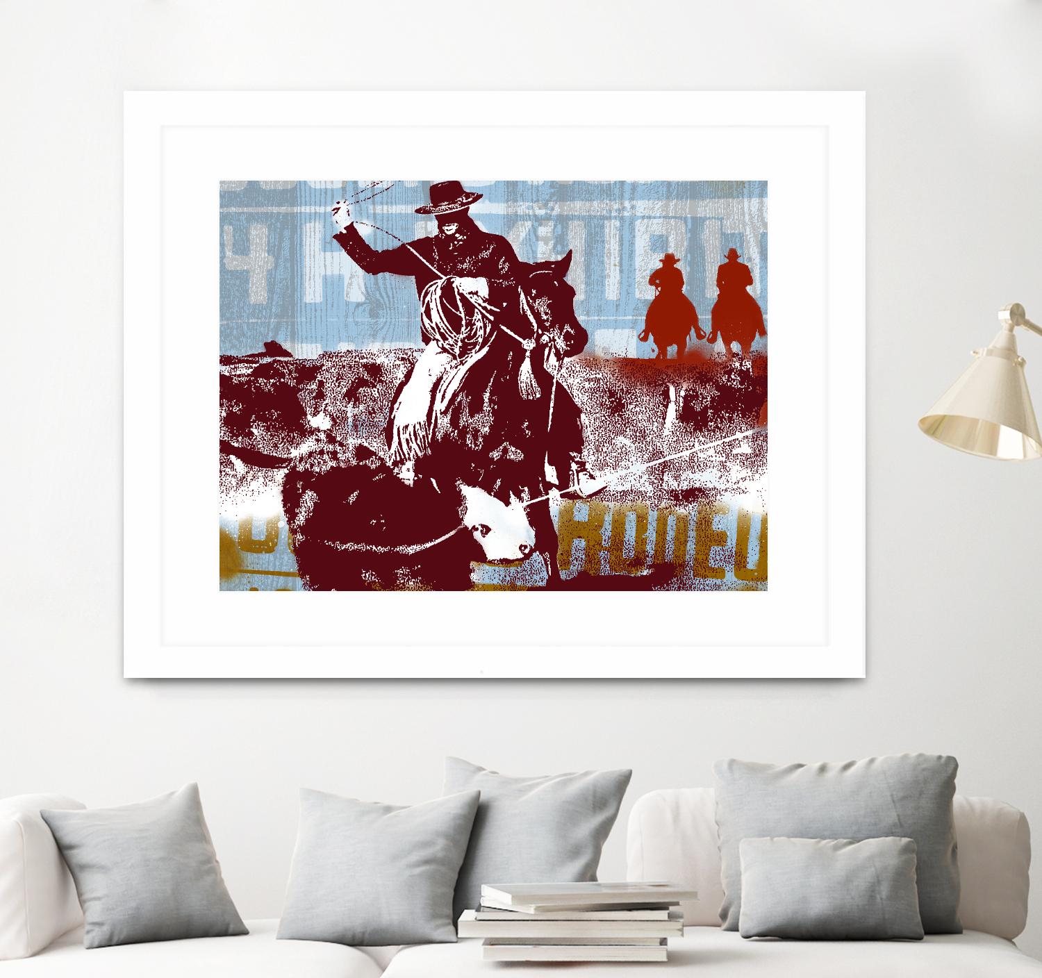 Americana 2 by JB Hall on GIANT ART - blue country look