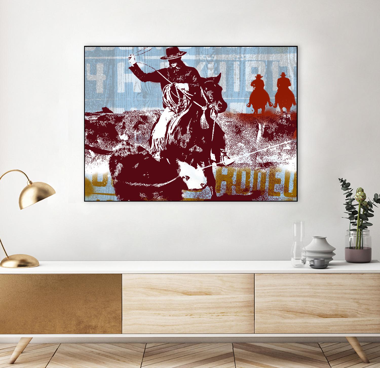 Americana 2 by JB Hall on GIANT ART - blue country look