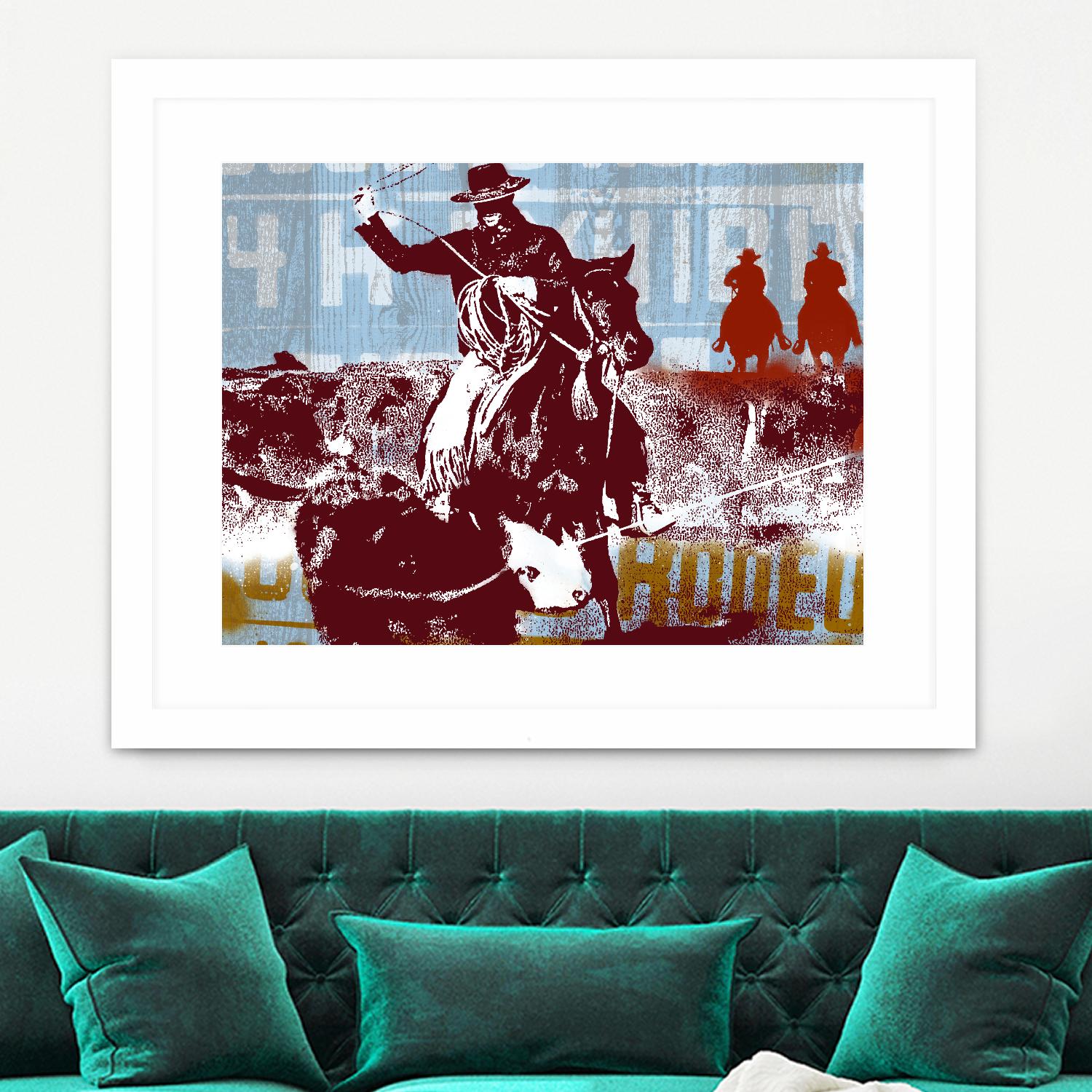 Americana 2 by JB Hall on GIANT ART - blue country look