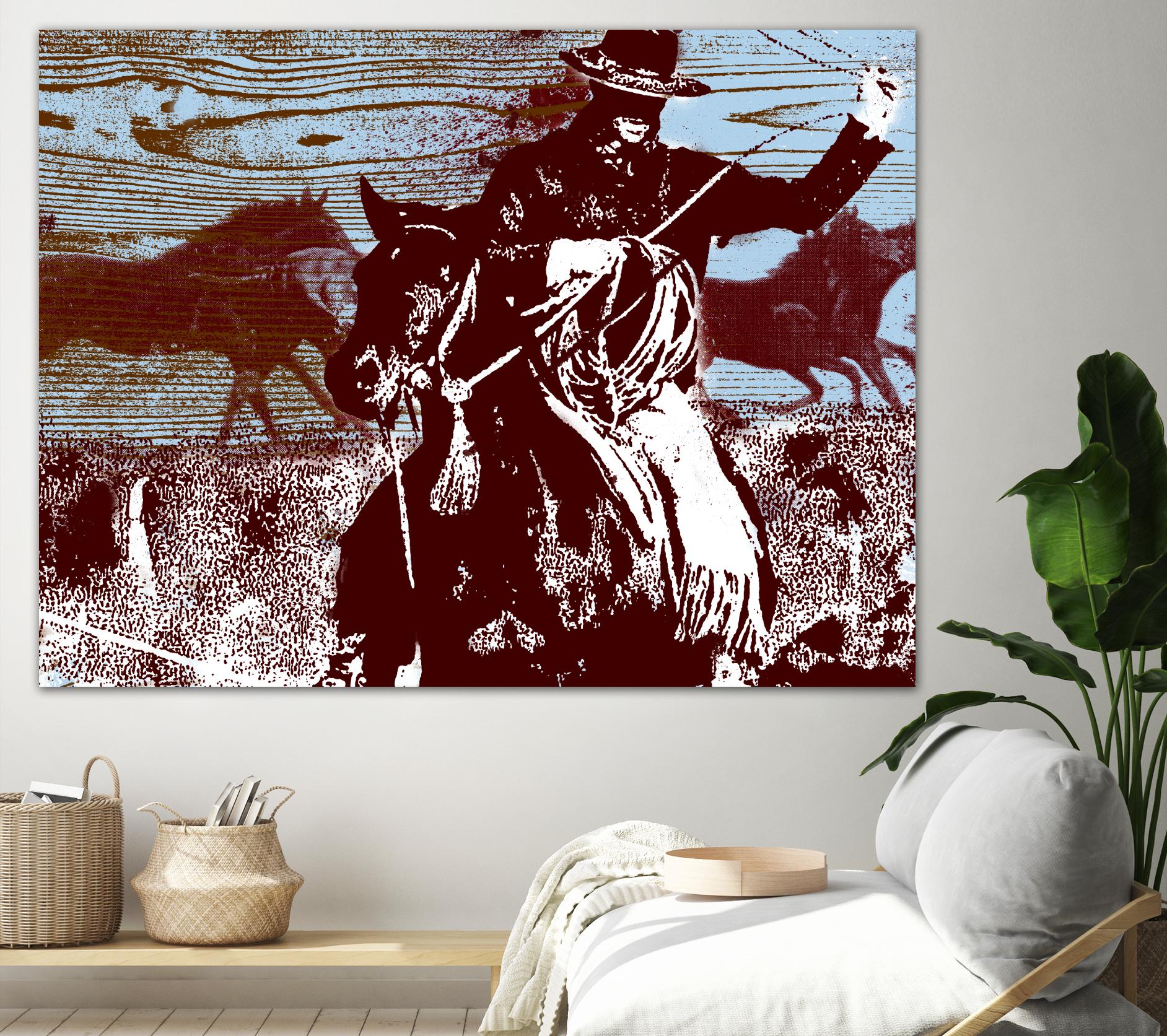 Americana 3 by JB Hall on GIANT ART - blue country look