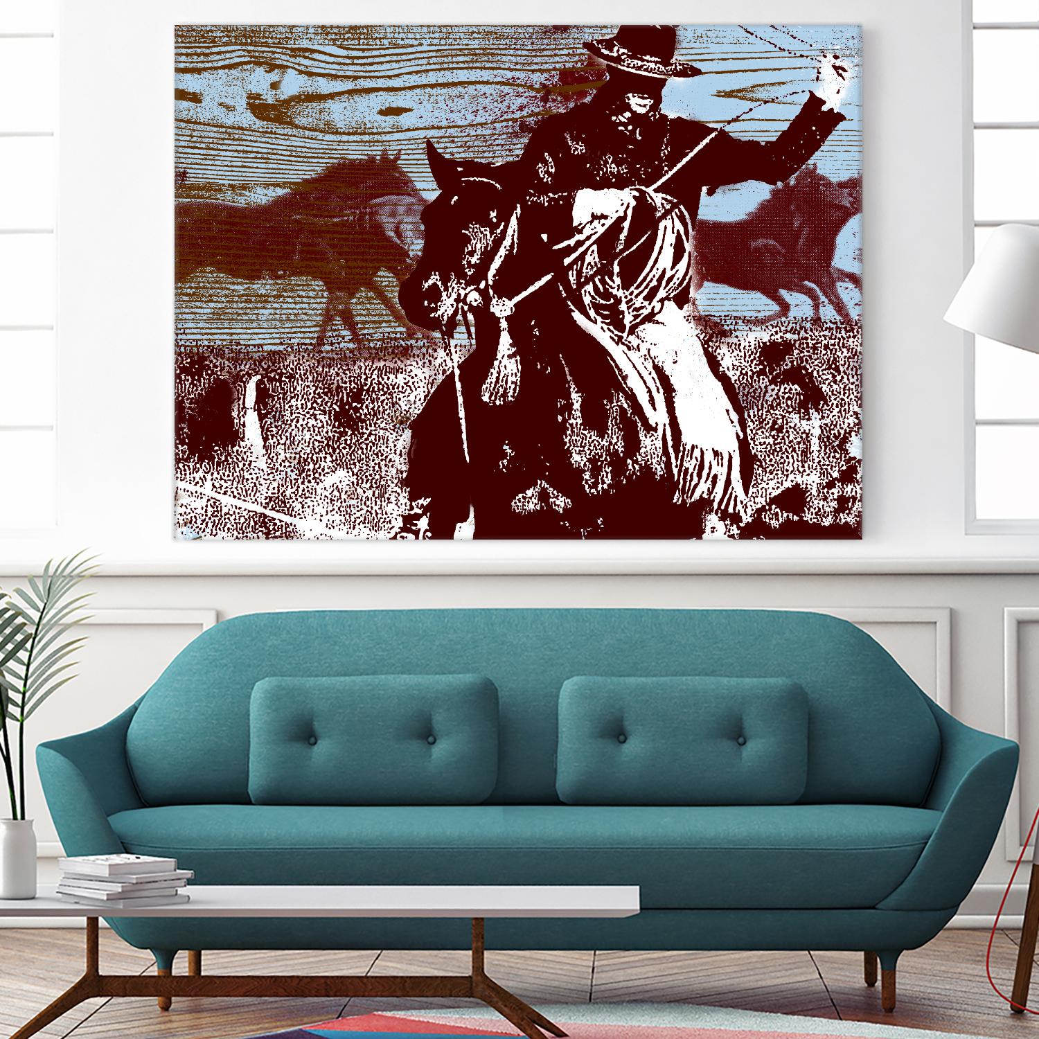 Americana 3 by JB Hall on GIANT ART - blue country look